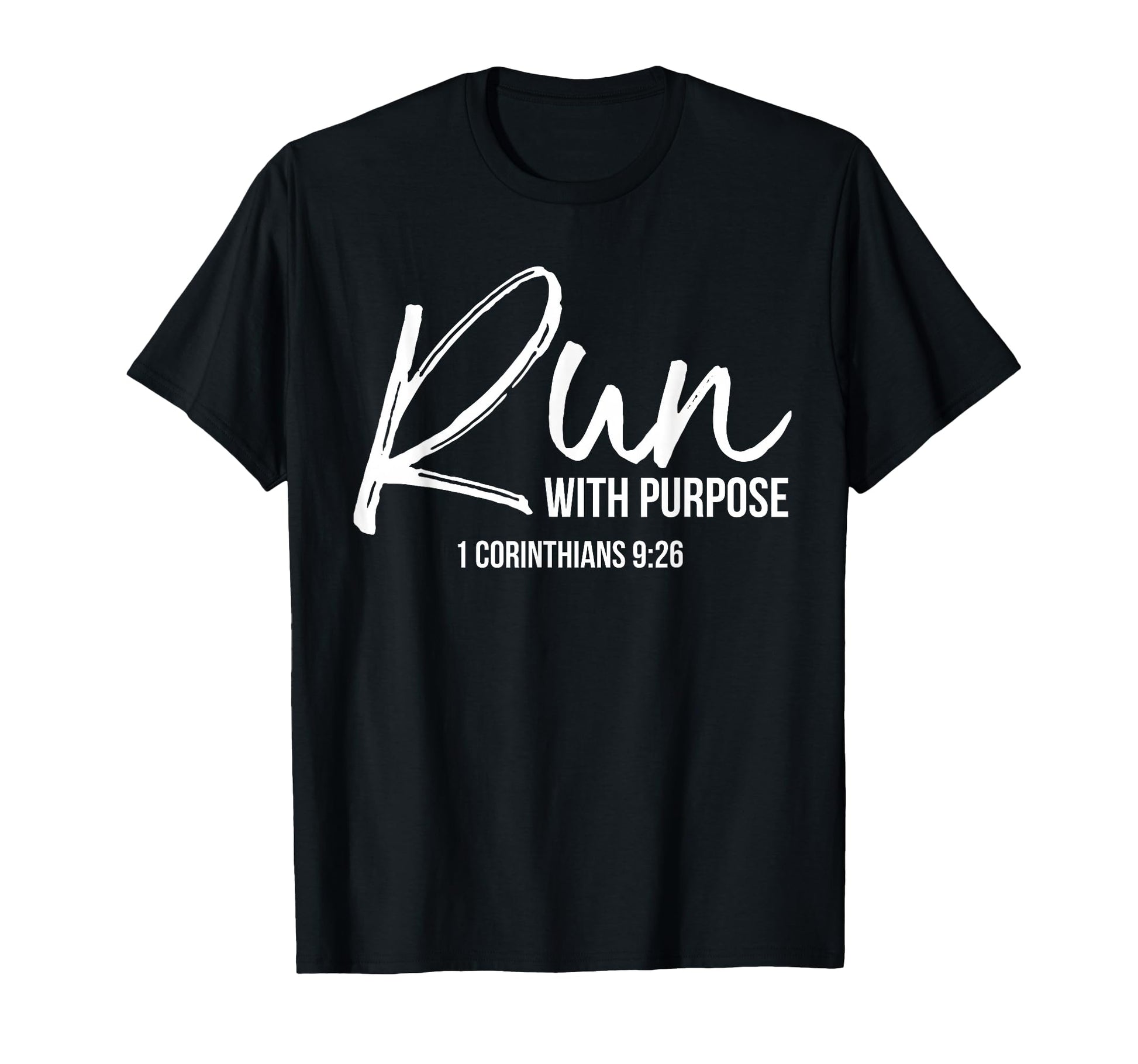 Christian Runner Gift Running Gear T-Shirt - Minimalist Print for Adults - T-Shirt, Sweatshirt, Hoodie