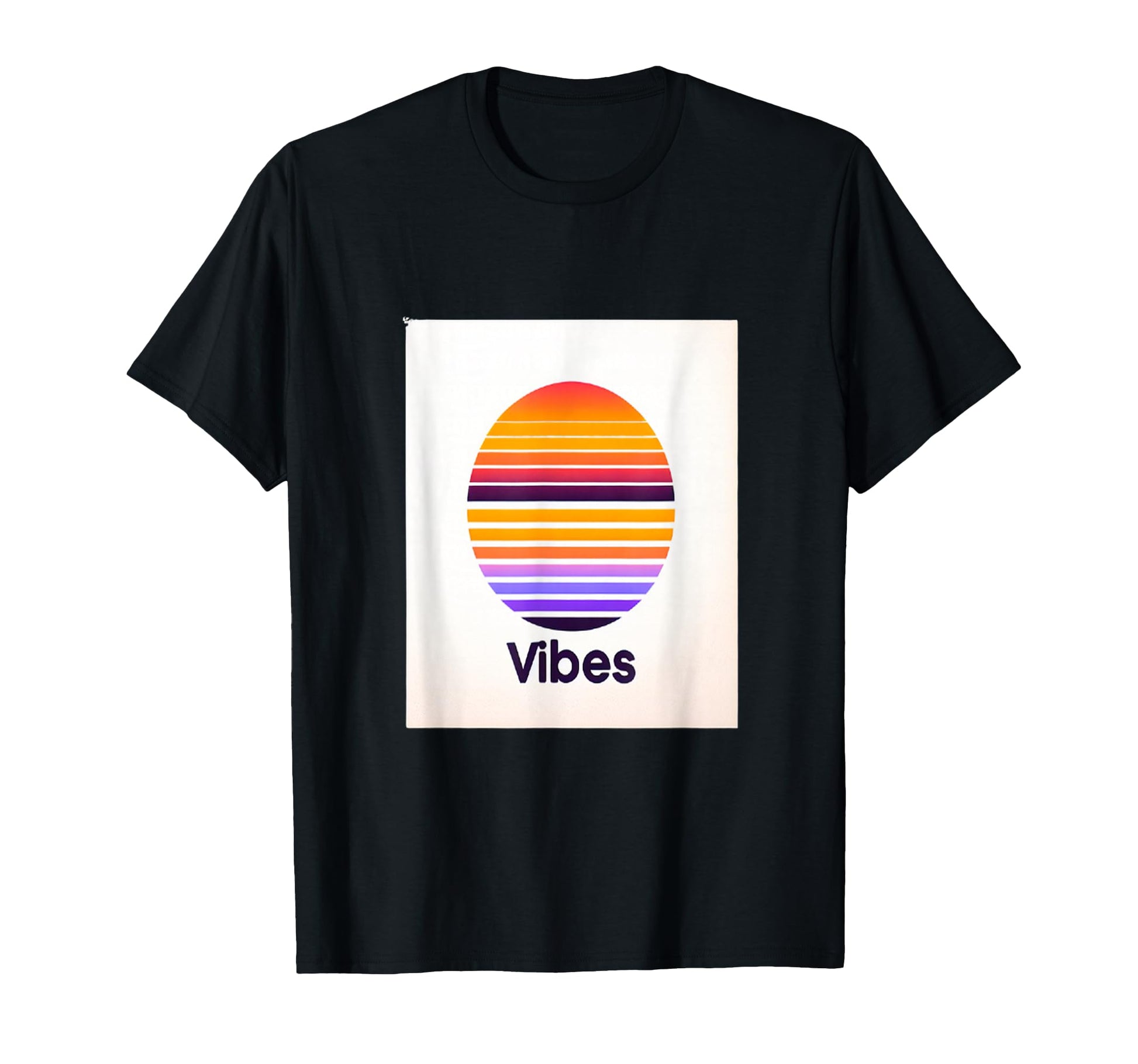 Vibes Sunset 80S Synthwave T-Shirt - Minimalist Print Unisex - T-Shirt, Sweatshirt, Hoodie