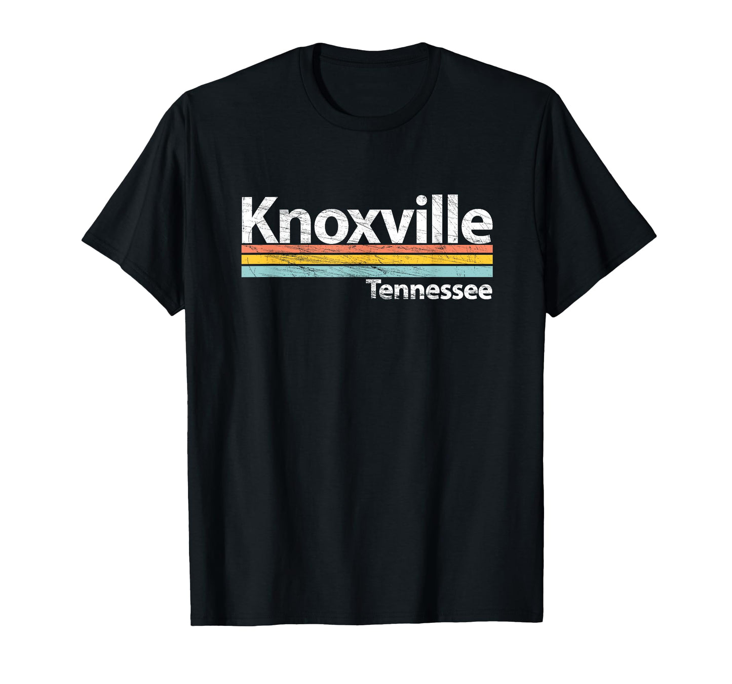 Knoxville Tennessee Worn Stripes T-Shirt - Graphic Print Men Women - T-Shirt, Sweatshirt, Hoodie