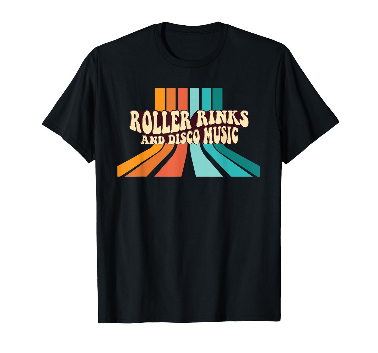 Roller Rinks And Disco Music Word T-Shirt - Casual Everyday Wear for Adults - T-Shirt, Sweatshirt, Hoodie
