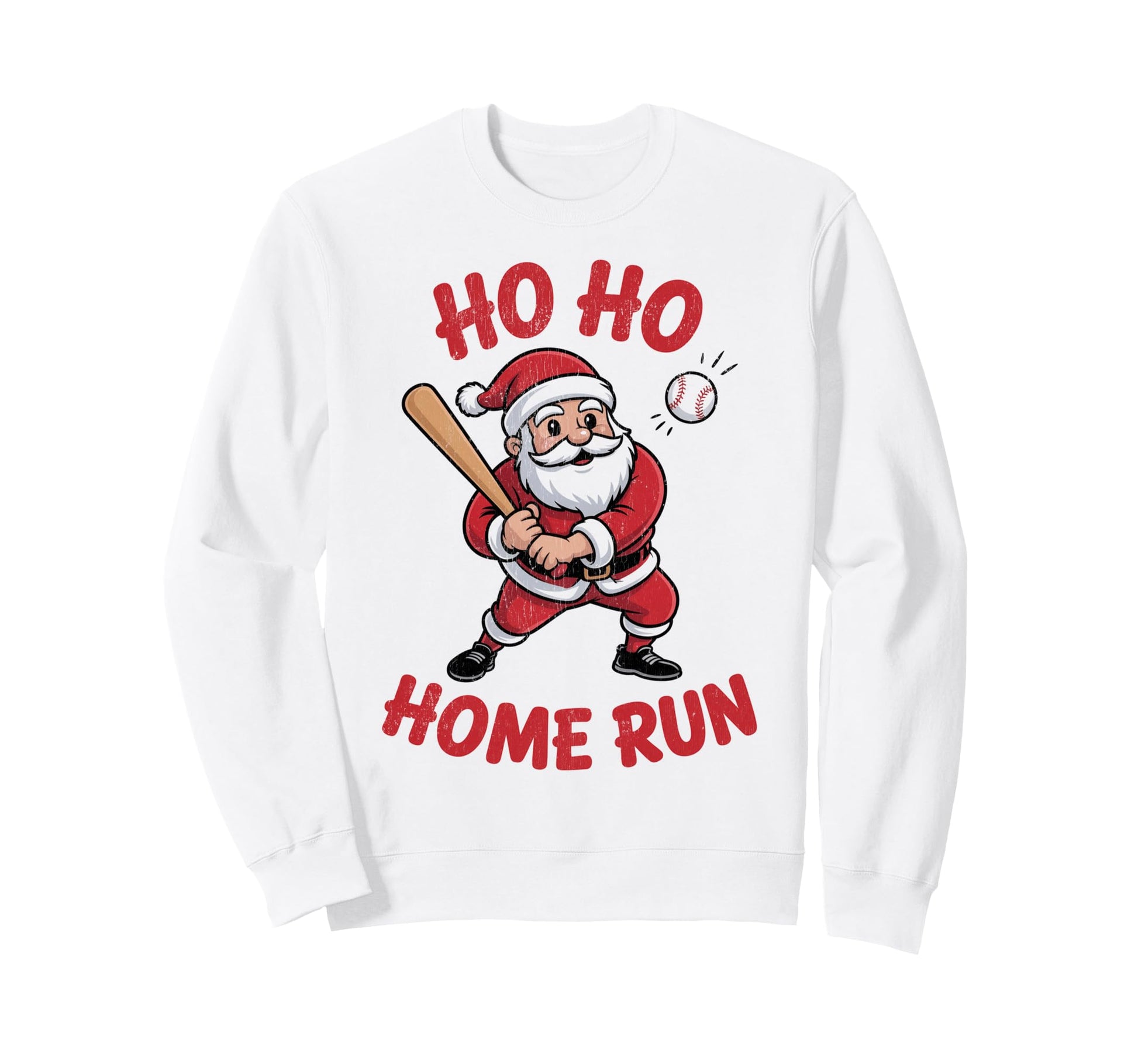 Ho Ho Home Run Funny Baseball Sweatshirt - Casual Everyday Wear Unisex - T-Shirt, Sweatshirt, Hoodie