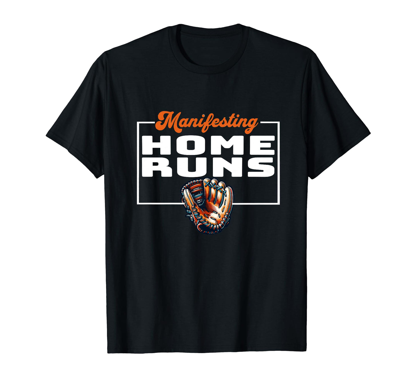 Manifesting Home Runs Baseball T-Shirt - Minimalist Print for Adults - T-Shirt, Sweatshirt, Hoodie