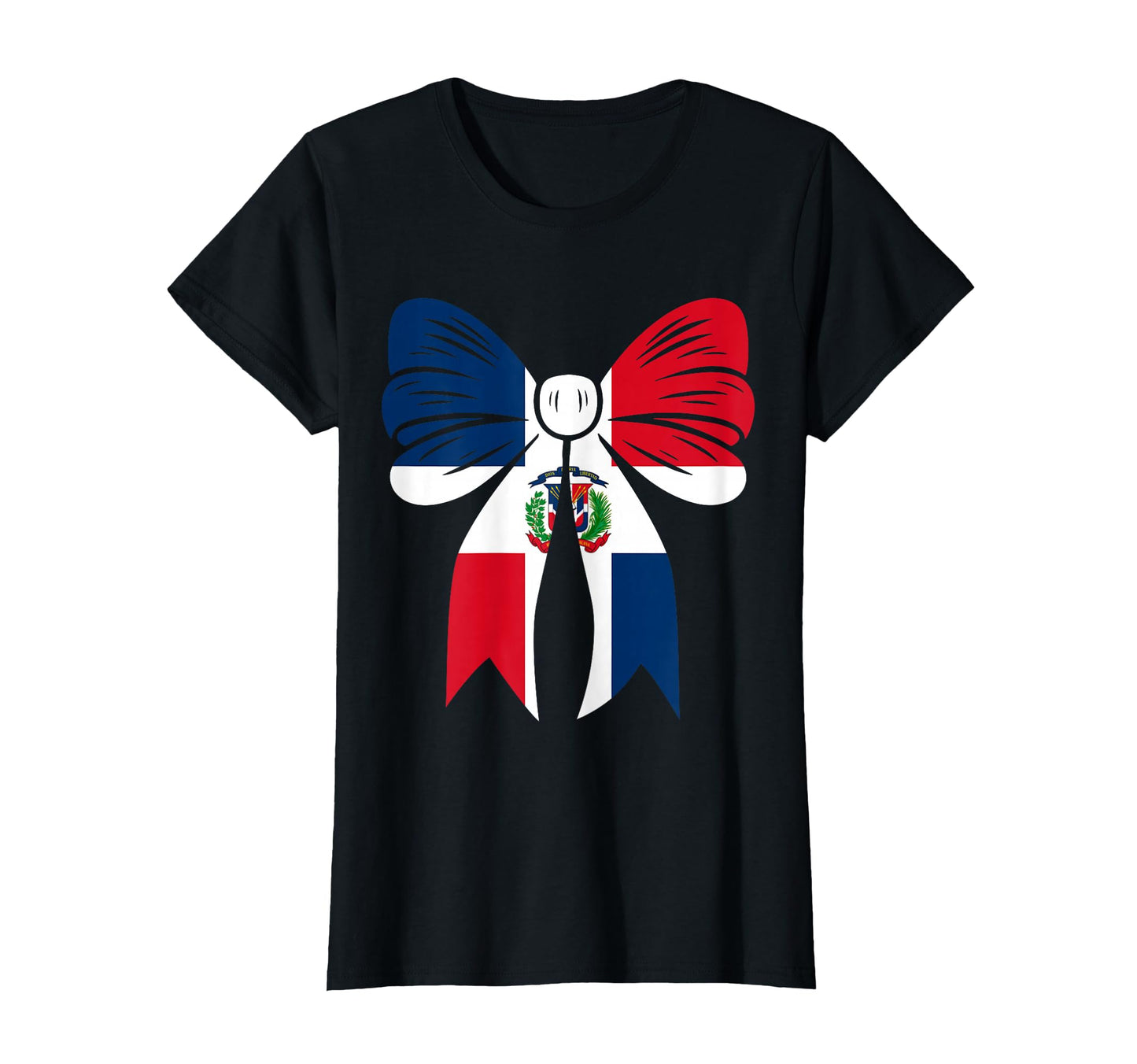 Dominican Republic Coquette Bow T-Shirt - Custom Art Print Men Women - T-Shirt, Sweatshirt, Hoodie