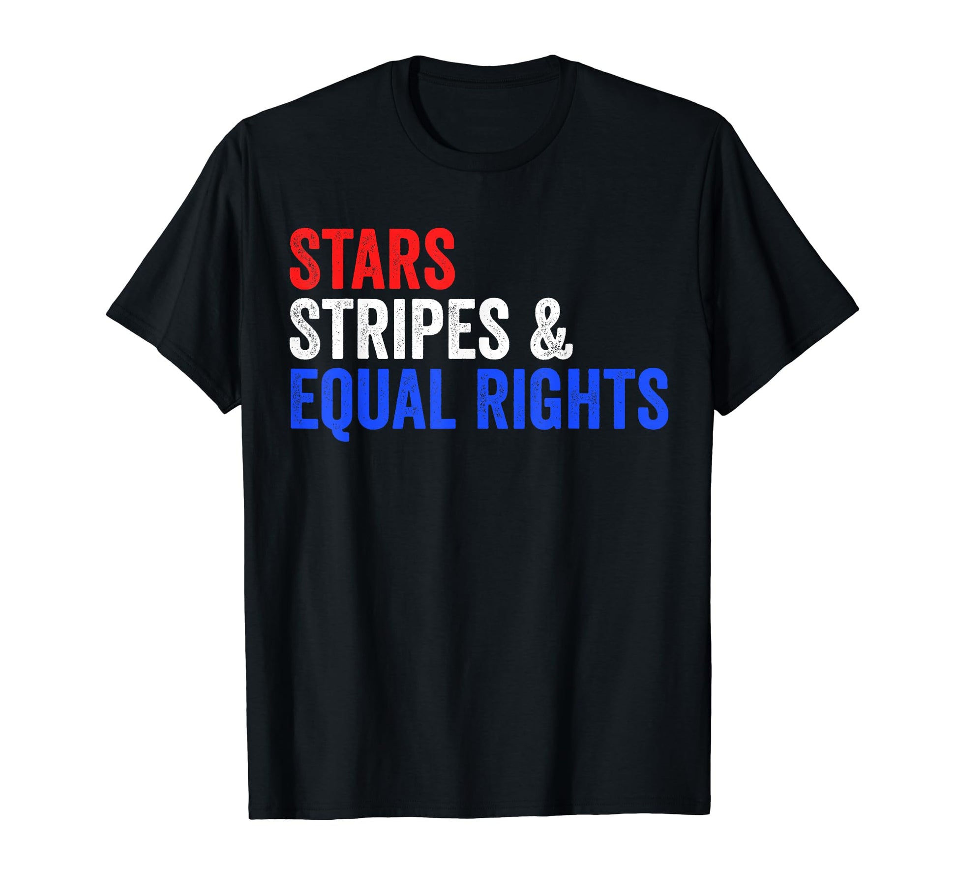 Stars Stripes And Equal Rights 4Th T-Shirt - Minimalist Print Men Women - T-Shirt, Sweatshirt, Hoodie