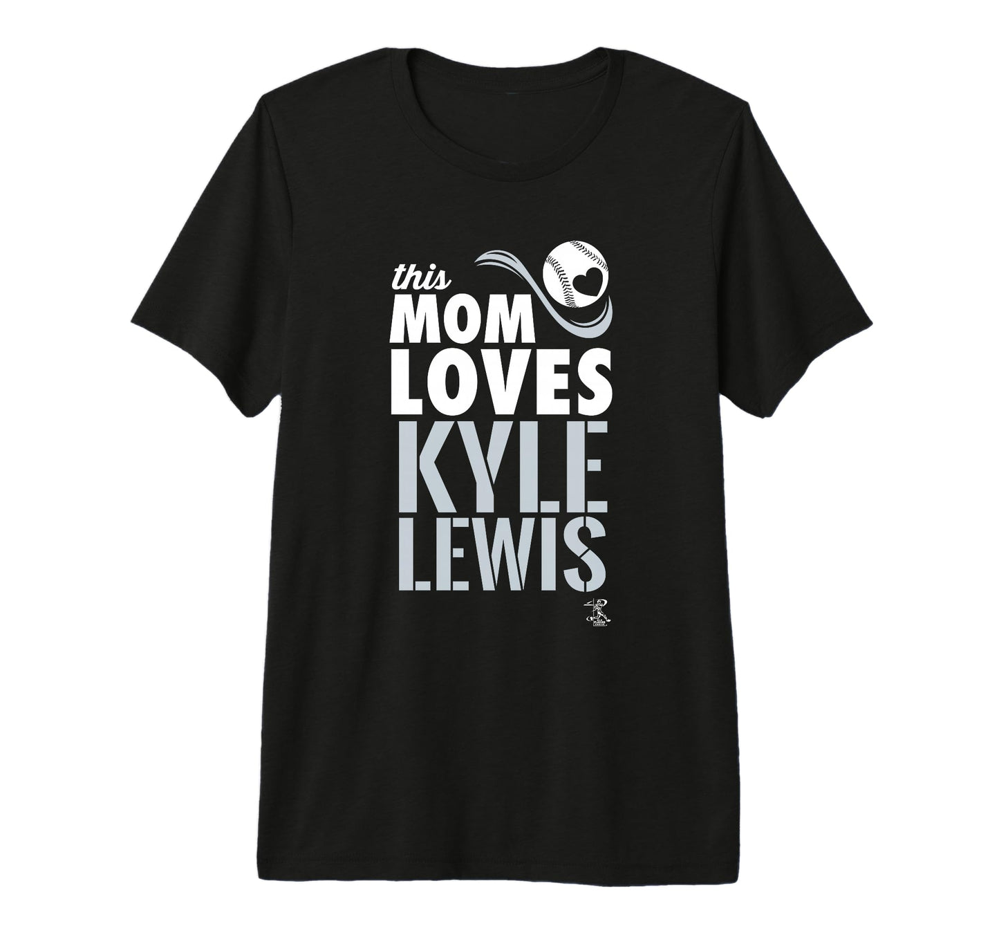 Kyle Lewis This Mom Loves Tri Blend T-Shirt - Unique Graphic for Adults - T-Shirt, Sweatshirt, Hoodie