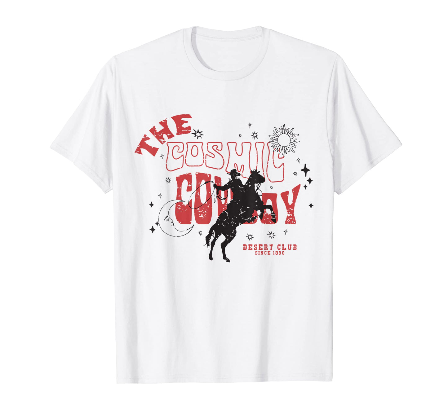 Cosmic Cowboy Celestial Western T-Shirt - Custom Art Print Unisex - T-Shirt, Sweatshirt, Hoodie