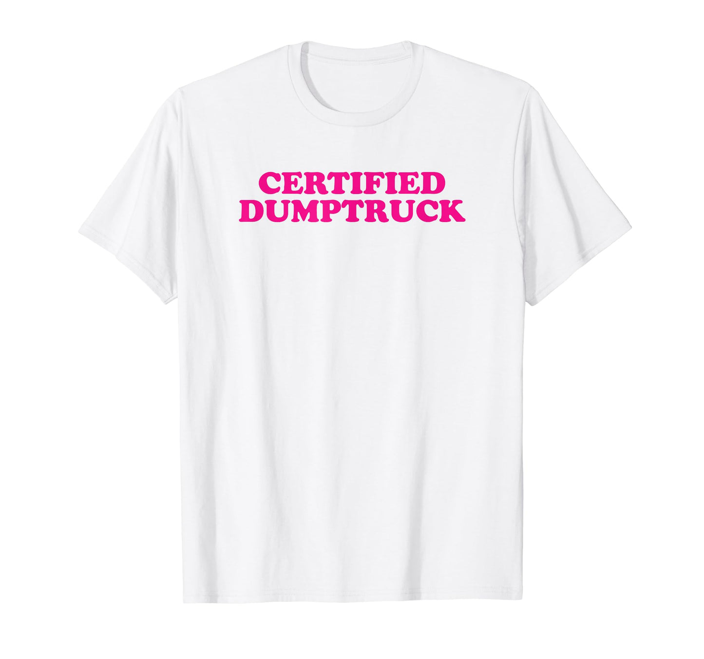 Certified Dumptruck Funny Y2K Aesthetic T-Shirt - Minimalist Print Unisex - T-Shirt, Sweatshirt, Hoodie