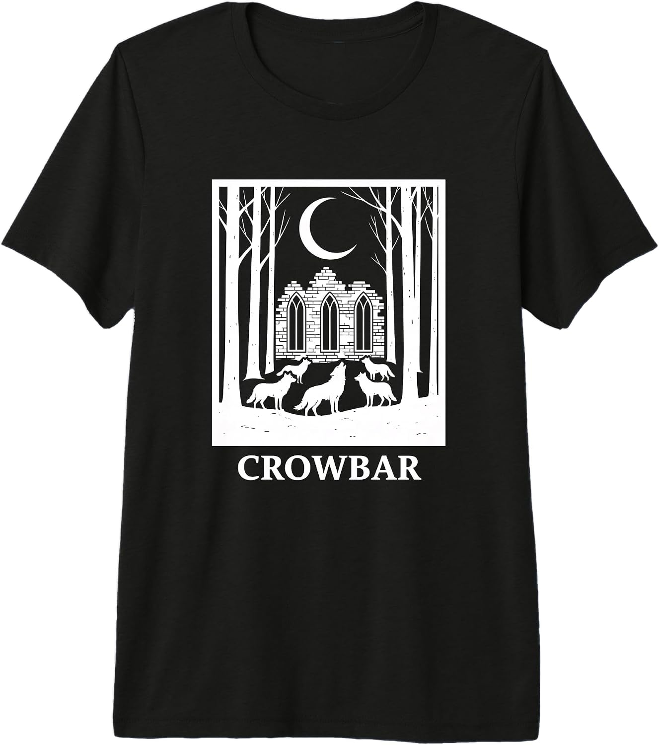 Nature Outdoors Moon Forest Funny Crowbar - Adult & Kids T-Shirts, Sweatshirts & Hoodies apparel design preview 1