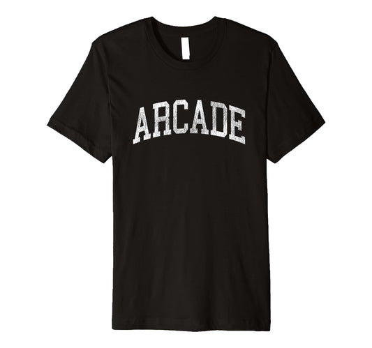 Arcade New York Ny Athletic Sports T-Shirt - Aesthetic Graphic for Adults - T-Shirt, Sweatshirt, Hoodie