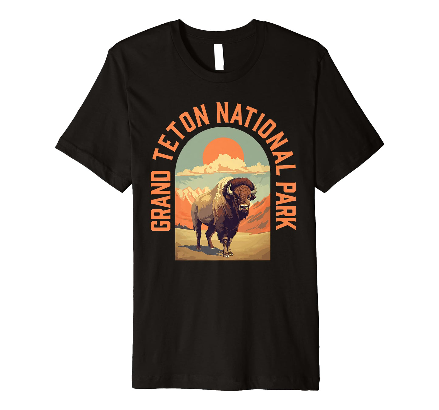 Grand Tetons National Park Bison Jackson T-Shirt - Streetwear Style Unisex - T-Shirt, Sweatshirt, Hoodie