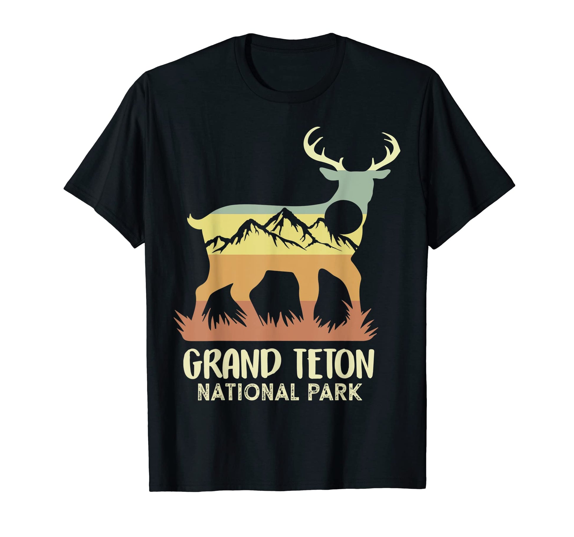 Grand Teton National Park Mountain Elk T-Shirt - Streetwear Style Unisex - T-Shirt, Sweatshirt, Hoodie