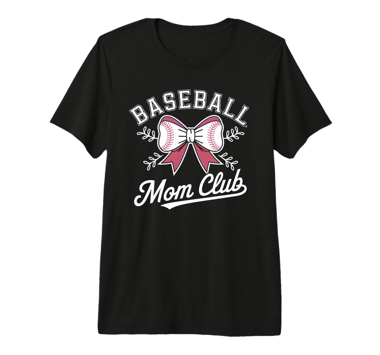 Baseball Mom Bow Club Family Tri T-Shirt - Streetwear Style for Adults - T-Shirt, Sweatshirt, Hoodie