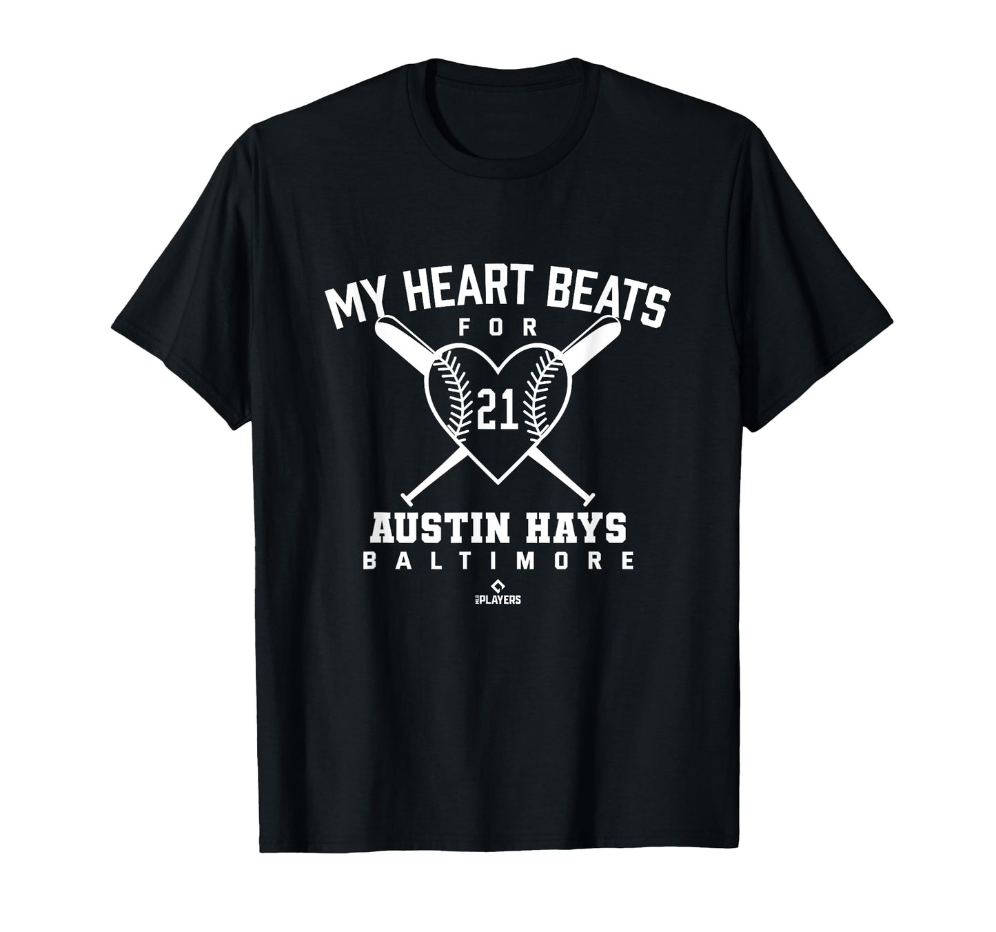 My Heart Beats Austin Hays Baseball T-Shirt - Custom Art Print for Adults - T-Shirt, Sweatshirt, Hoodie
