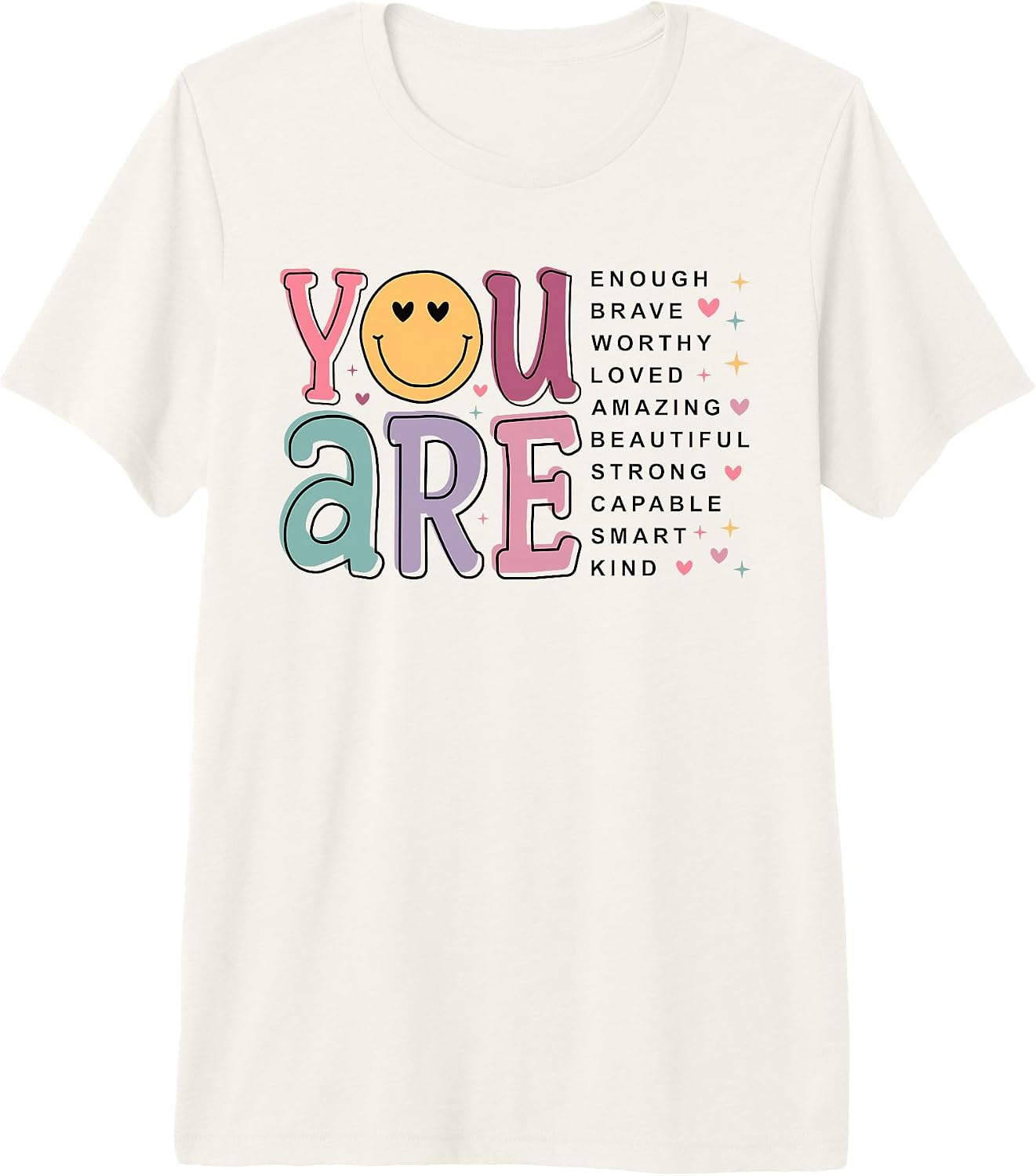 Positive Affirmation Cute Aesthetic Apparel - Adult & Kids T-Shirts, Sweatshirts & Hoodies apparel design preview 1