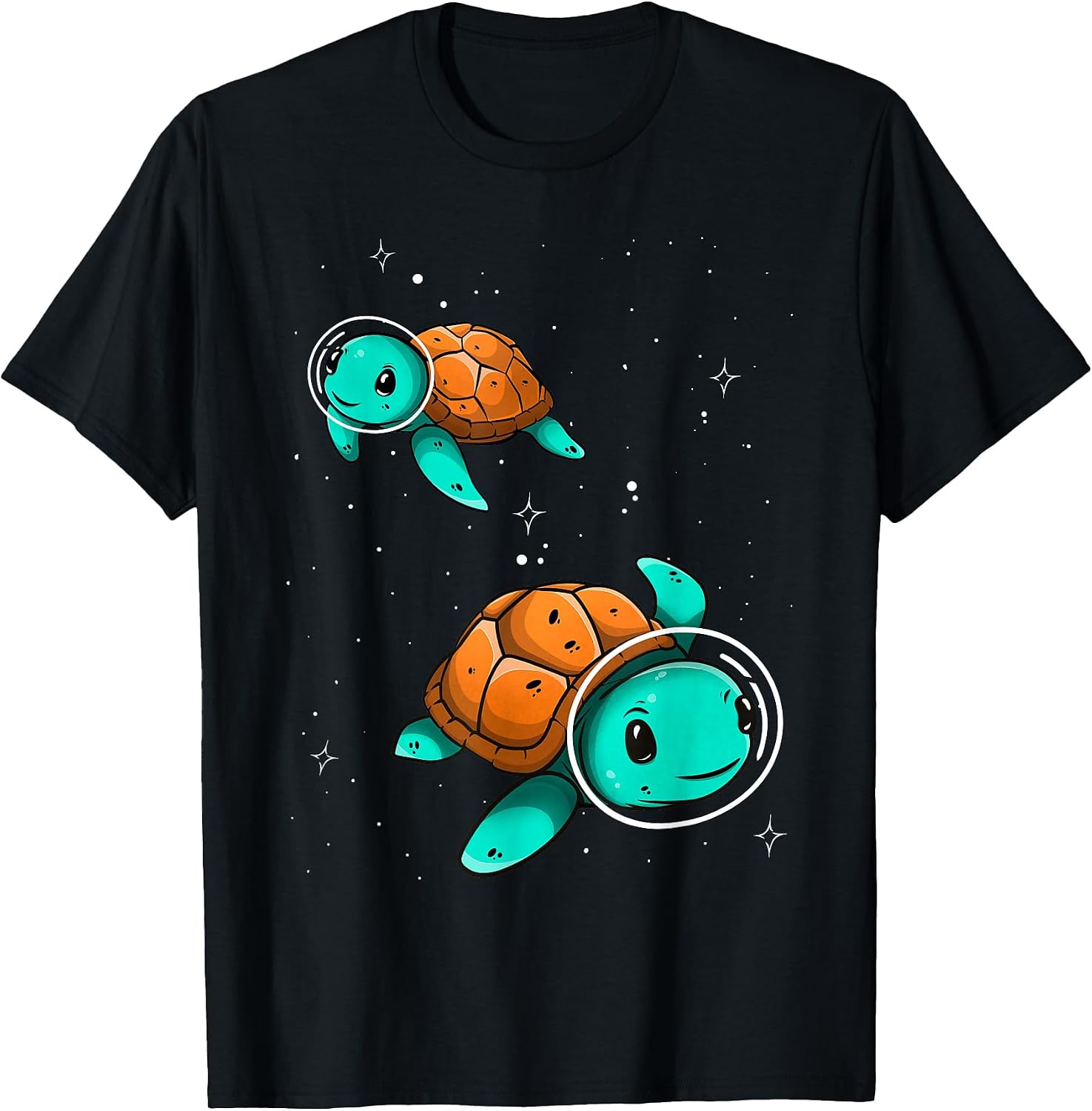 Turtles Astronaut In The Space - Adult & Kids T-Shirts, Sweatshirts & Hoodies apparel design preview 1