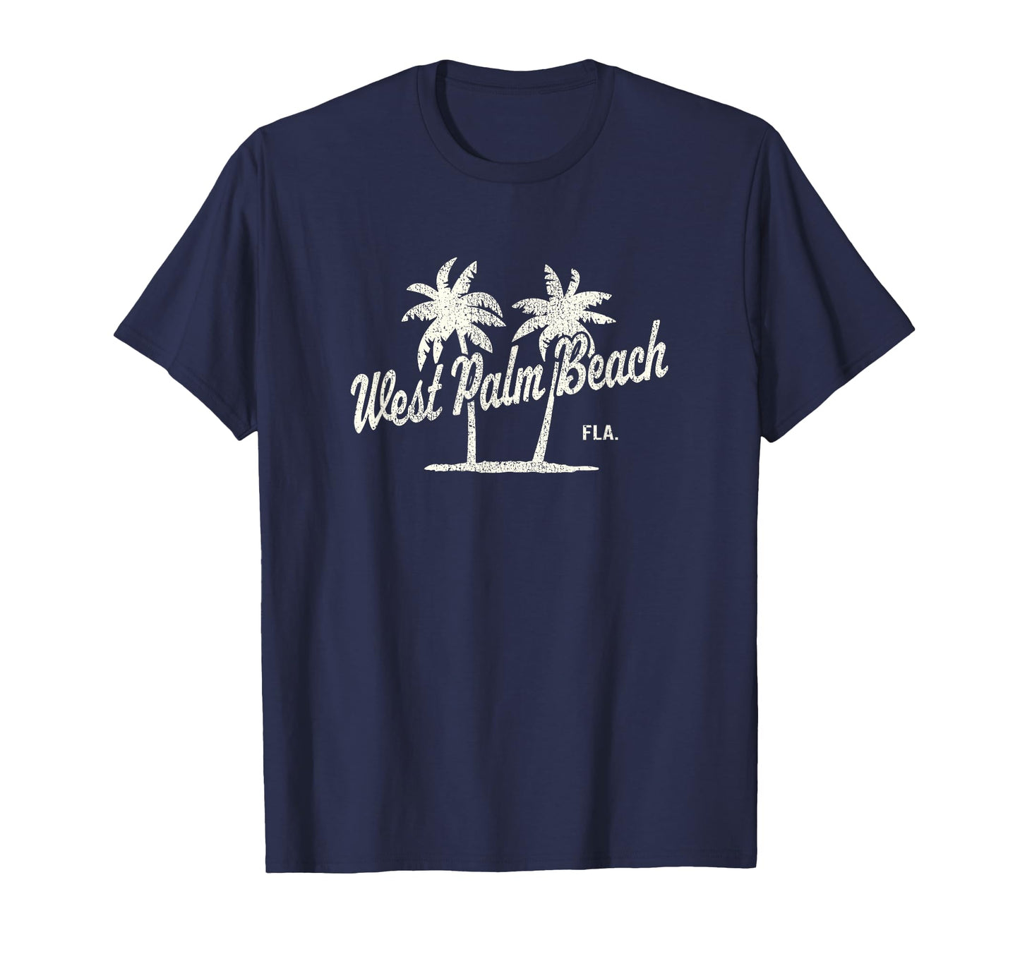 West Palm Beach Florida 70S Palm Trees T-Shirt - Minimalist Print Men Women - T-Shirt, Sweatshirt, Hoodie