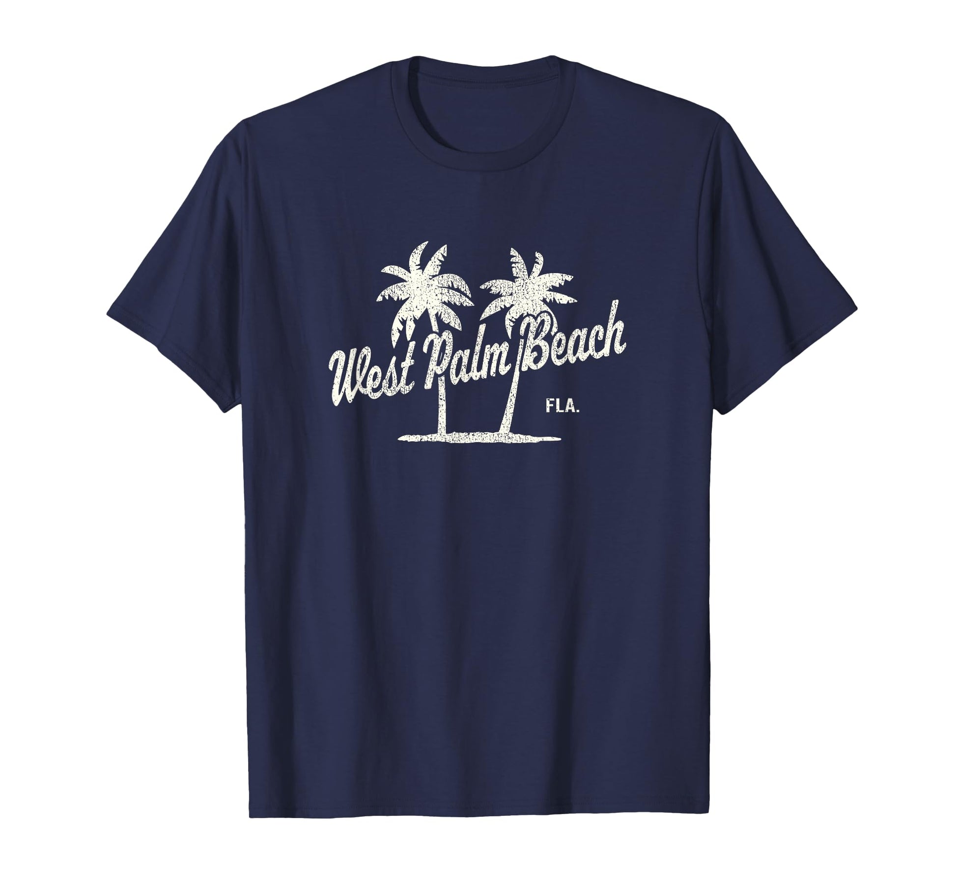 West Palm Beach Florida 70S Palm Trees T-Shirt - Minimalist Print Men Women - T-Shirt, Sweatshirt, Hoodie