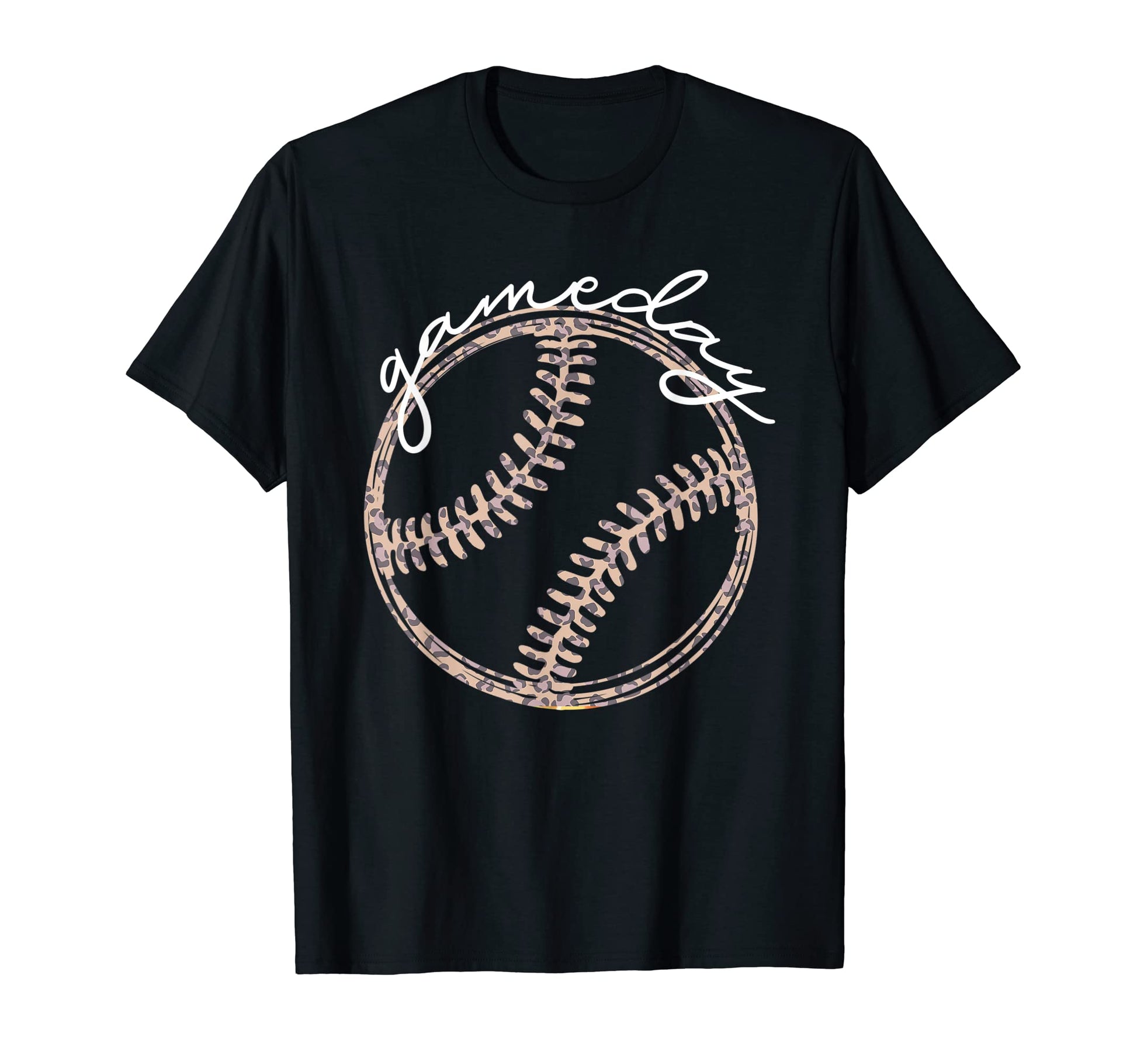 Game Day Baseball Softball Leopard Life T-Shirt - Custom Art Print Unisex - T-Shirt, Sweatshirt, Hoodie