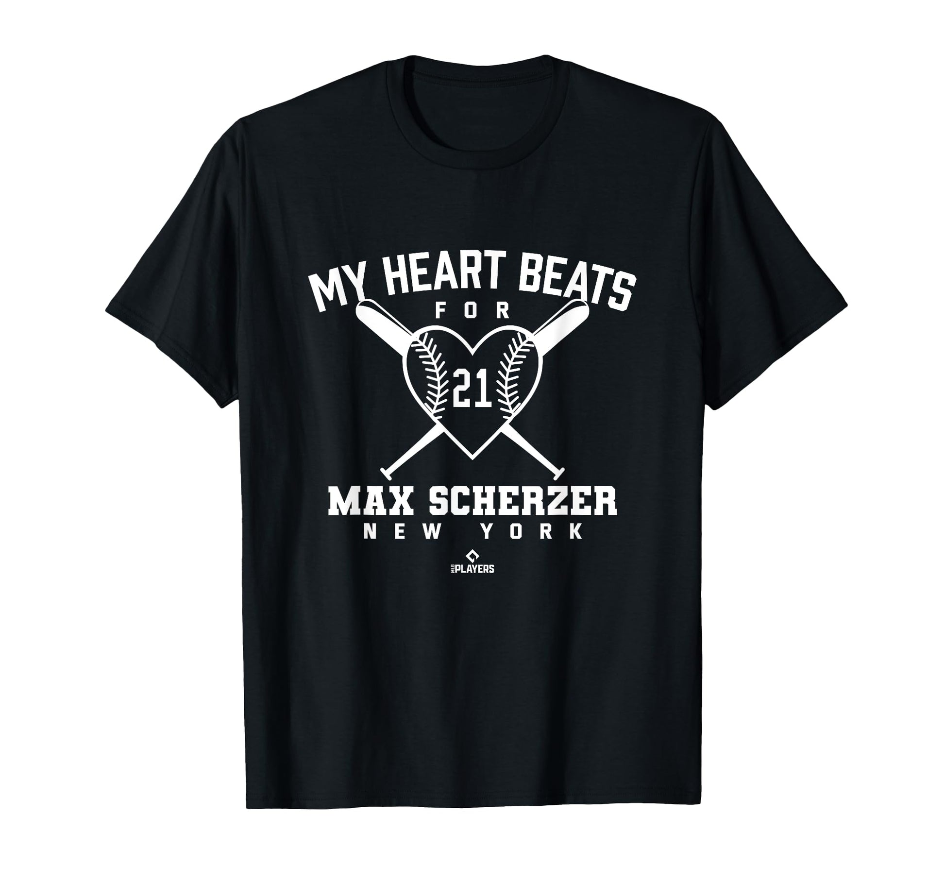My Heart Beats Max Scherzer T-Shirt - Aesthetic Graphic for Adults - T-Shirt, Sweatshirt, Hoodie