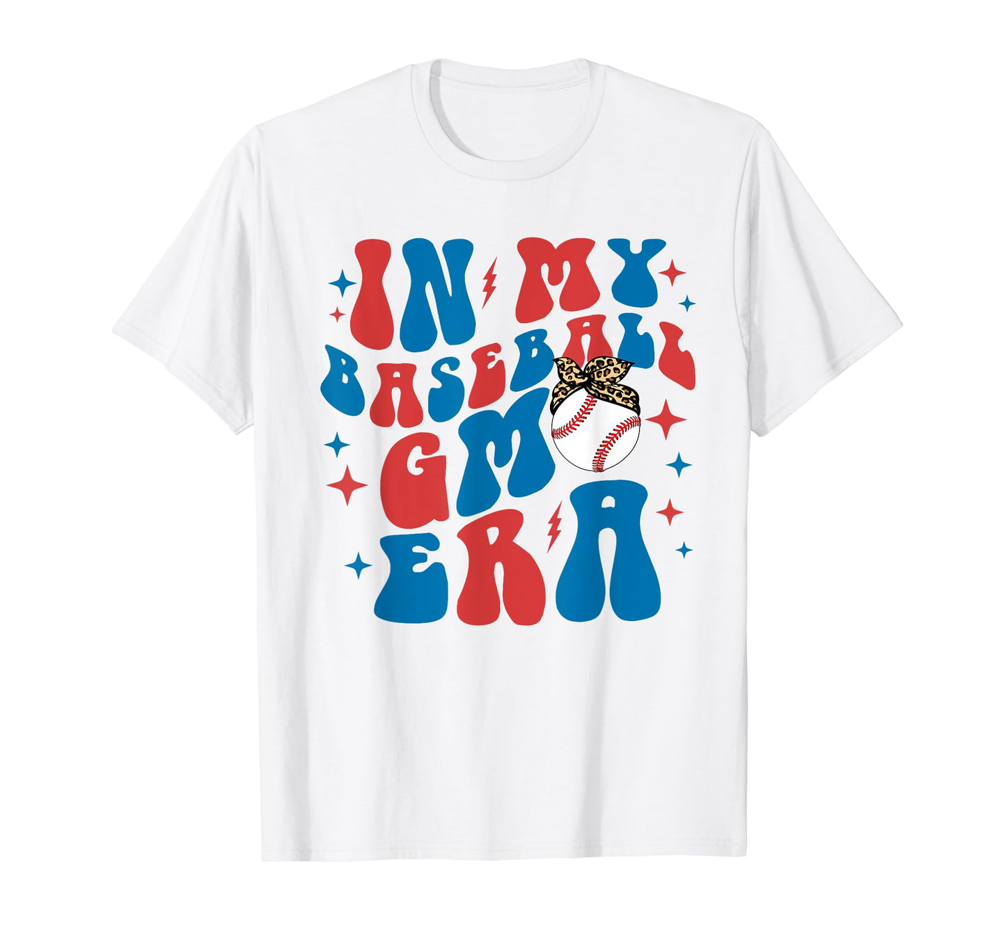 My Baseball Gma Era Groovy Mothers T-Shirt - Novelty Apparel for Adults - T-Shirt, Sweatshirt, Hoodie