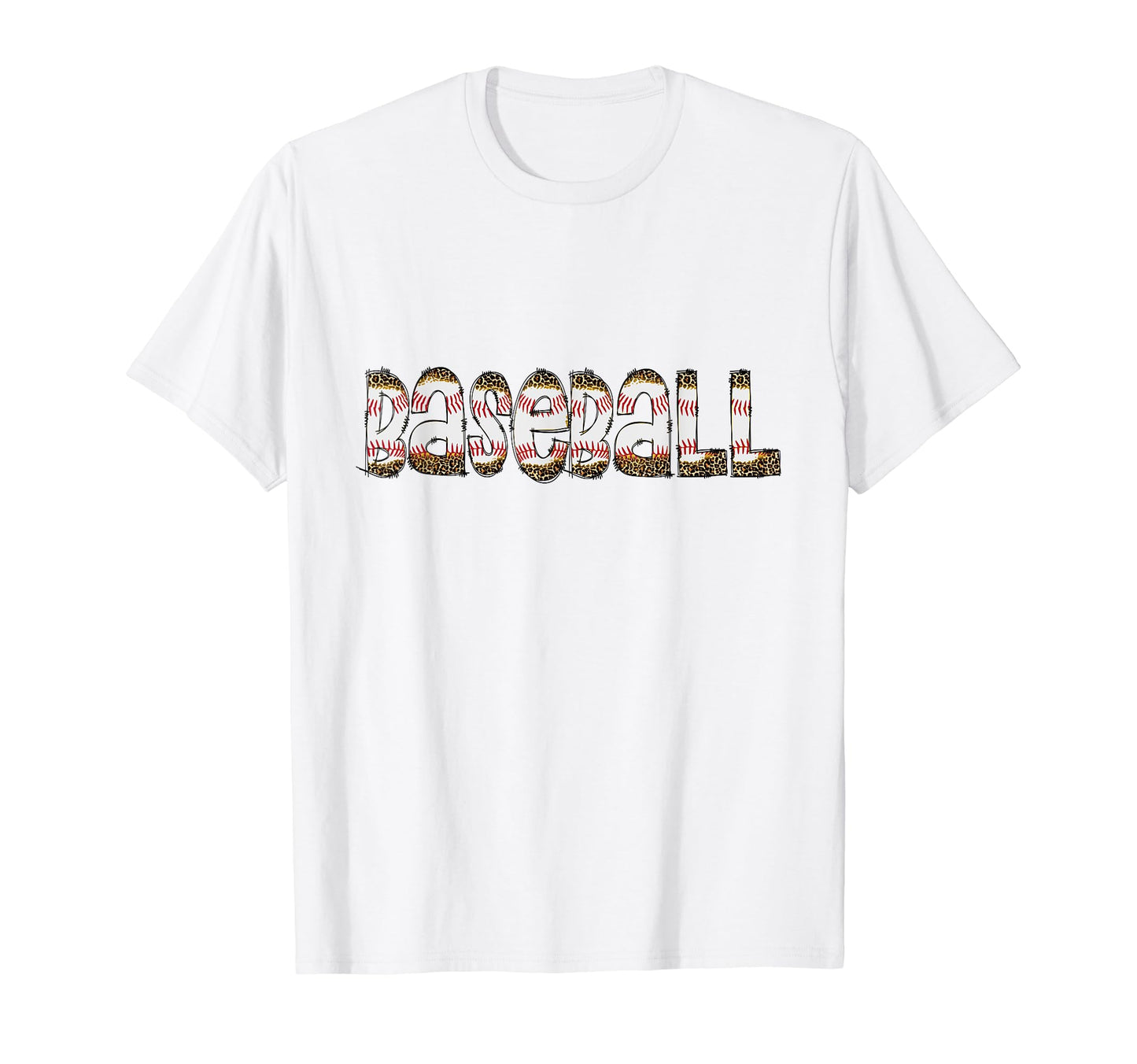 Baseball Cheetah Leopard Baseball T-Shirt - Novelty Apparel Unisex - T-Shirt, Sweatshirt, Hoodie