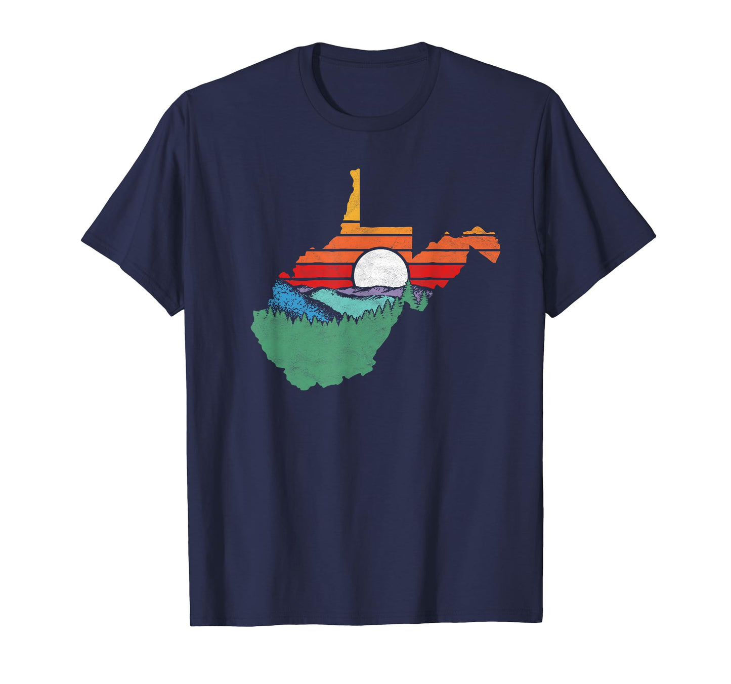 West Virginia Outdoors Nature Mountains T-Shirt - Unique Graphic for Adults - T-Shirt, Sweatshirt, Hoodie