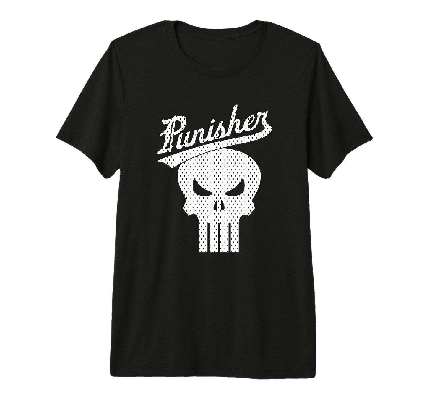 Marvel Punisher Baseball Mesh Skull T-Shirt - Fun Novelty Design Unisex - T-Shirt, Sweatshirt, Hoodie