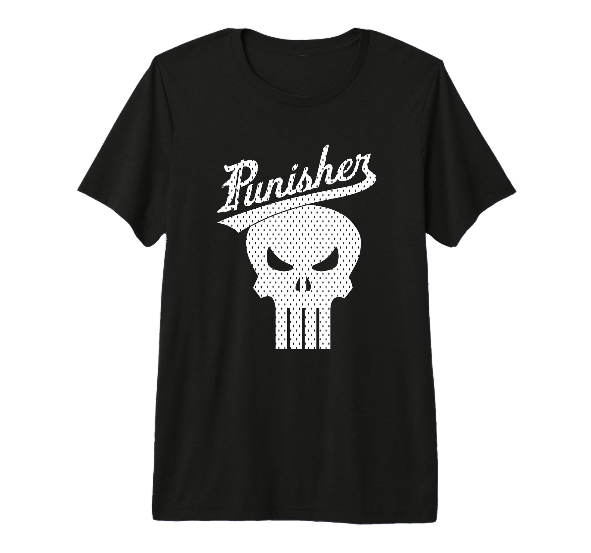 Marvel Punisher Baseball Mesh Skull T-Shirt - Fun Novelty Design Unisex - T-Shirt, Sweatshirt, Hoodie
