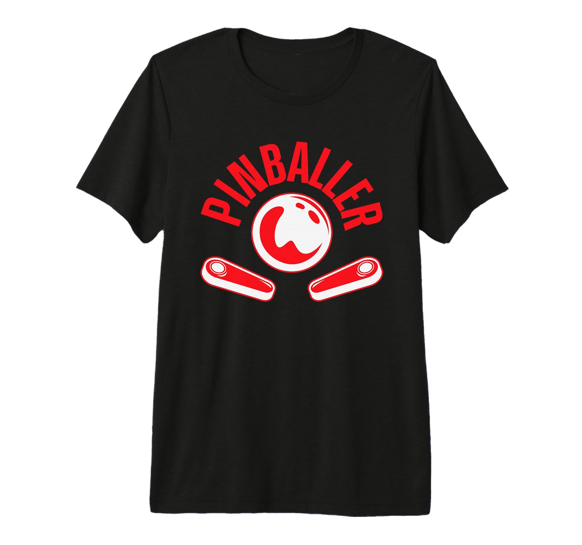Pinballer Arcade Gaming Pinball T-Shirt - Minimalist Print Men Women - T-Shirt, Sweatshirt, Hoodie