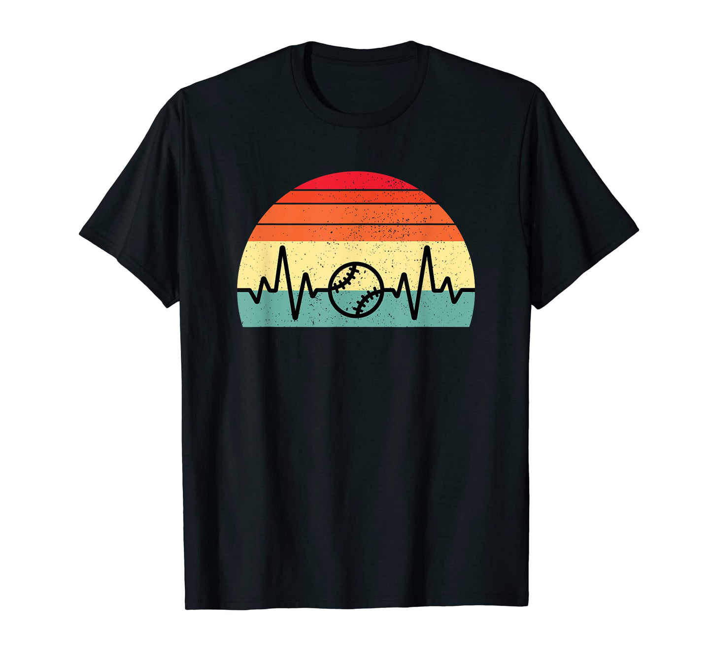 Baseball Heartbeat T-Shirt - Fun Novelty Design Unisex - T-Shirt, Sweatshirt, Hoodie