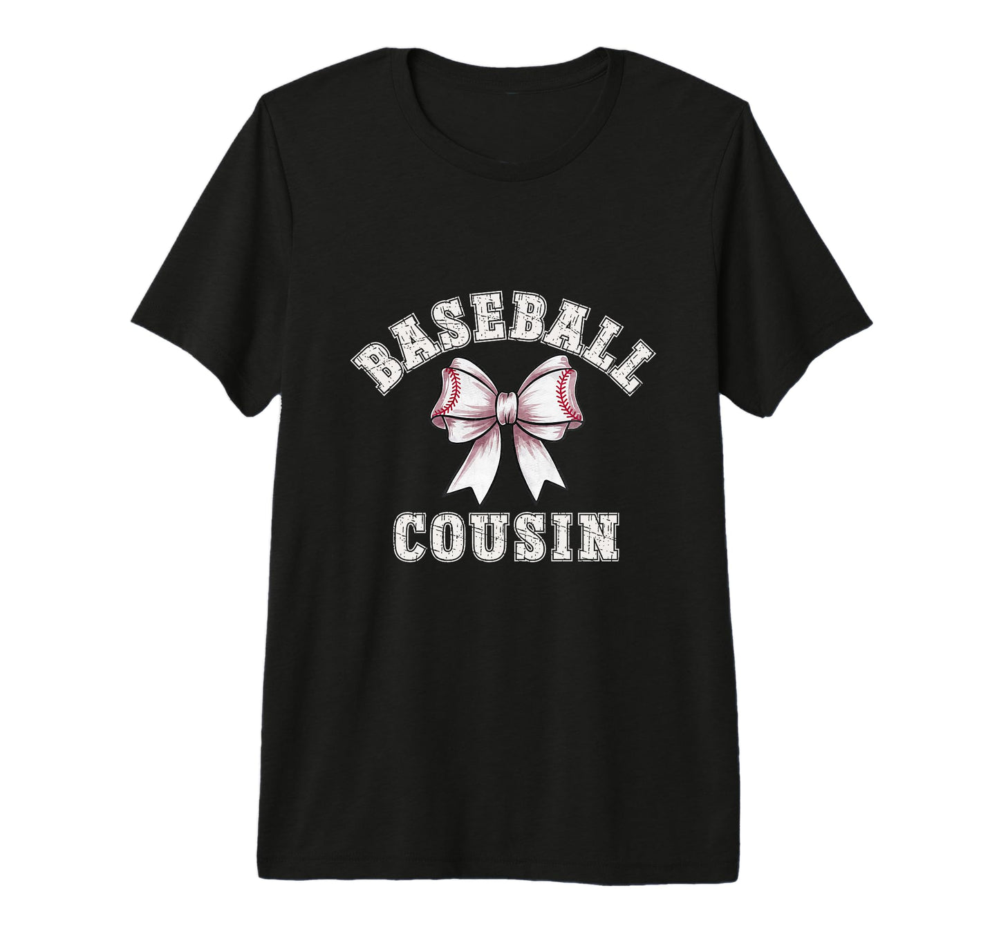 Coquette Baseball Cousin Bow Game T-Shirt - Fun Novelty Design Men Women - T-Shirt, Sweatshirt, Hoodie