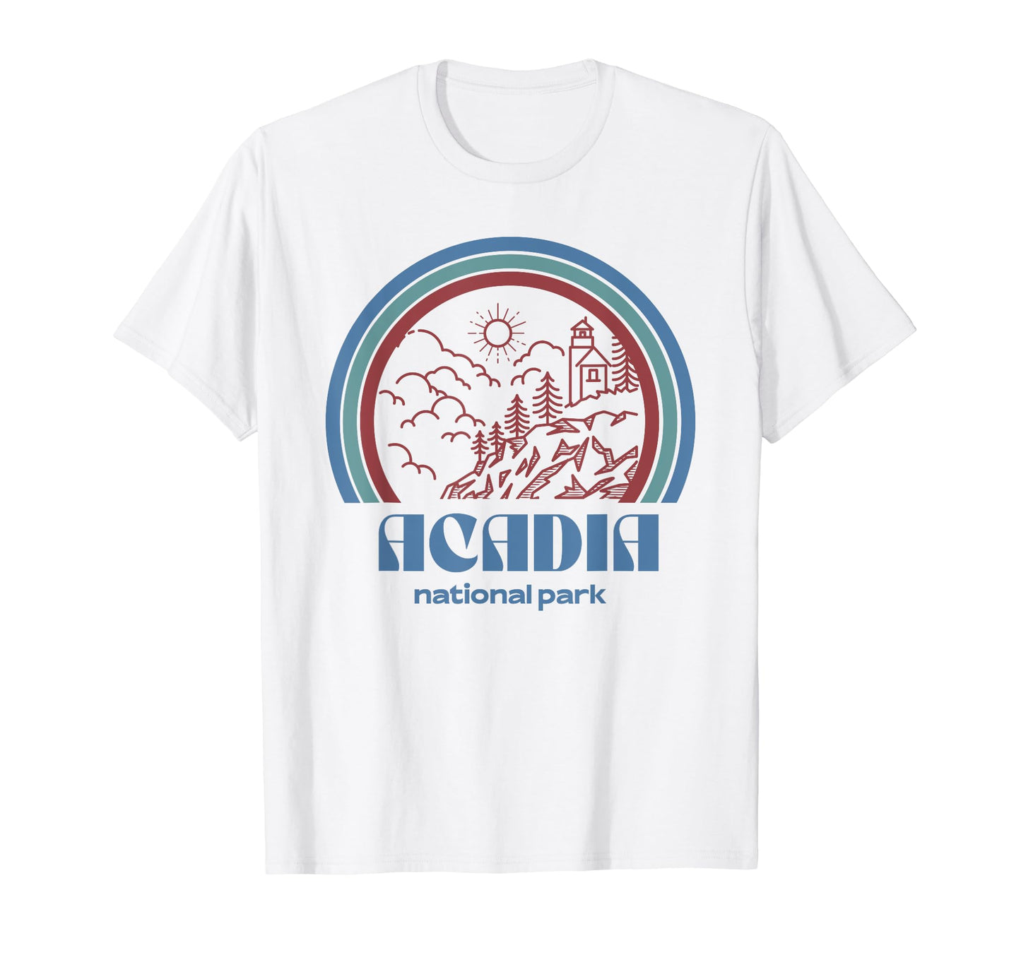 Acadia National Park Outdoor Hiking T-Shirt - Graphic Print Men Women - T-Shirt, Sweatshirt, Hoodie