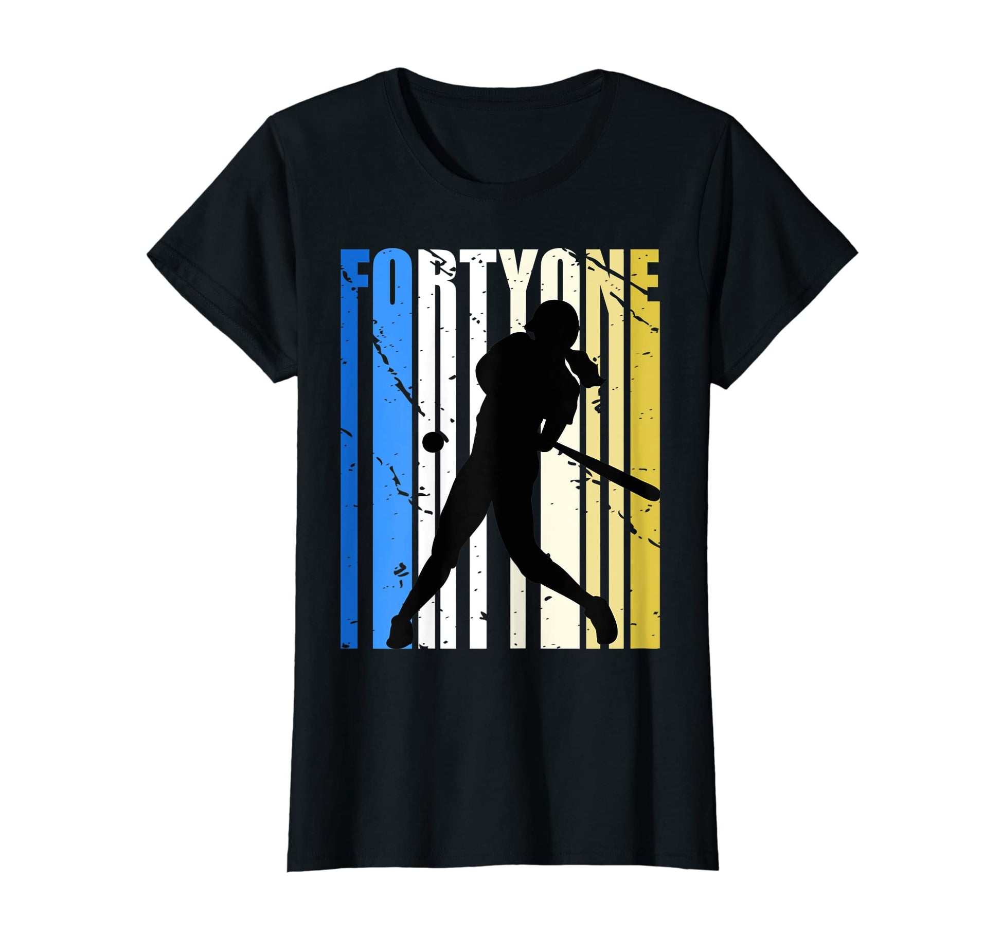 Womens Baseball 41St Birthday T-Shirt - Fun Novelty Design for Adults - T-Shirt, Sweatshirt, Hoodie