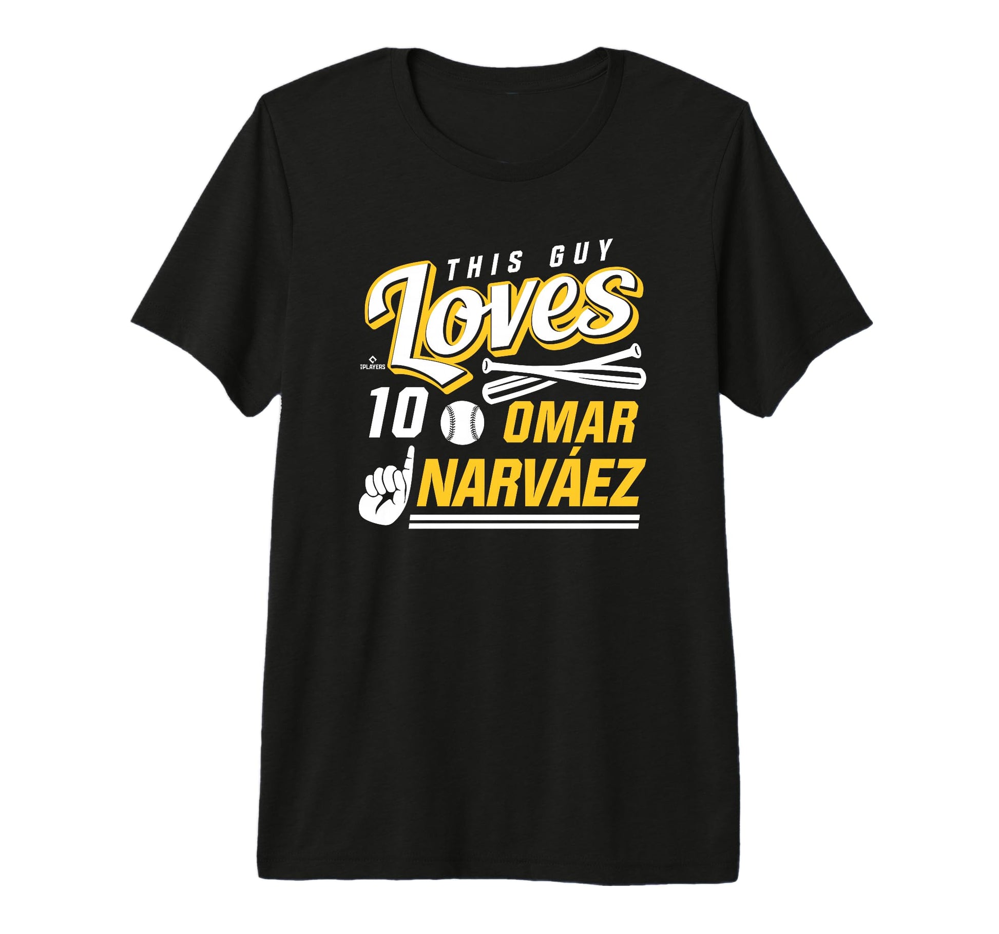 This Guy Loves Omar Narvaez Tri T-Shirt - Fun Novelty Design for Adults - T-Shirt, Sweatshirt, Hoodie