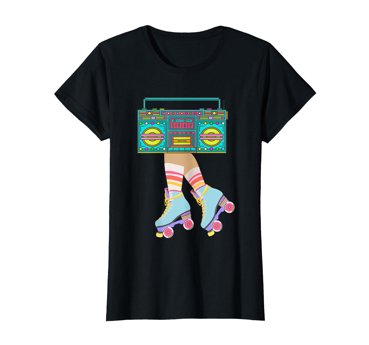 Roller Skates Funny 80S 90S Roller Disco T-Shirt - Custom Art Print Unisex - T-Shirt, Sweatshirt, Hoodie