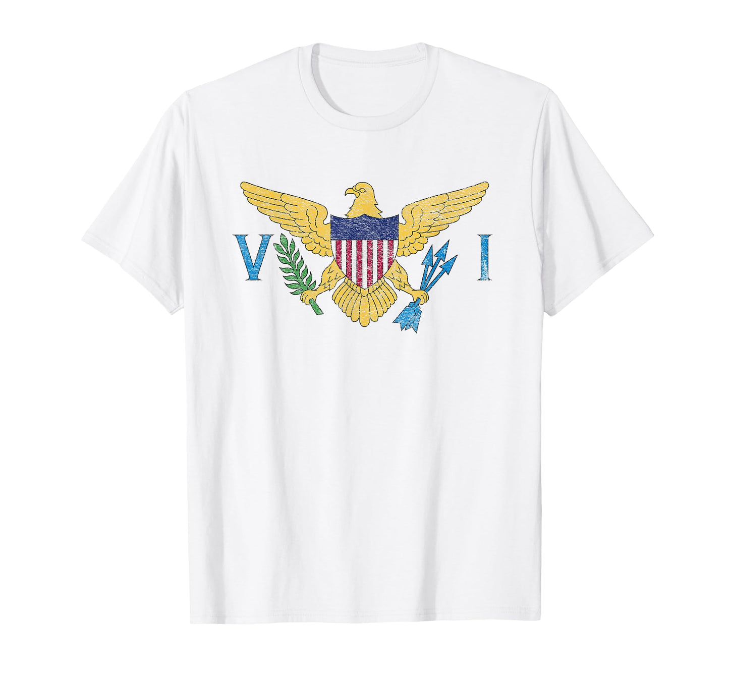 Us United States Virgin Islands Flag T-Shirt - Graphic Print for Adults - T-Shirt, Sweatshirt, Hoodie