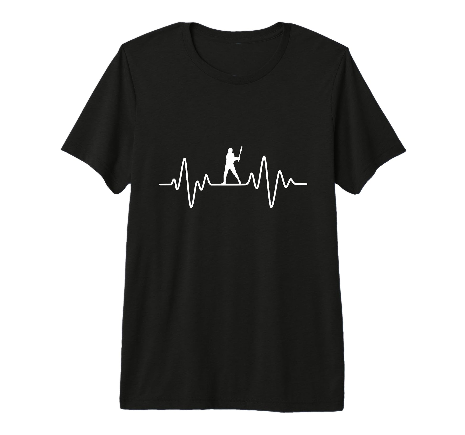Baseball Heartbeat I Love Baseball Tri T-Shirt - Trendy Graphic Men Women - T-Shirt, Sweatshirt, Hoodie