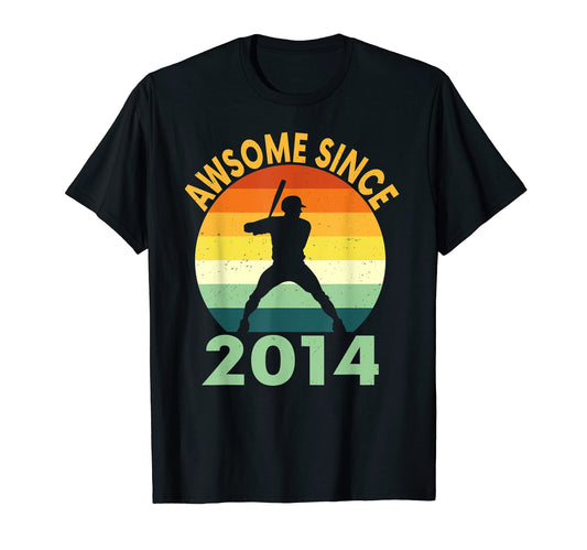 Awesome Since 2014 7Th Birthday T-Shirt - Trendy Graphic Men Women - T-Shirt, Sweatshirt, Hoodie