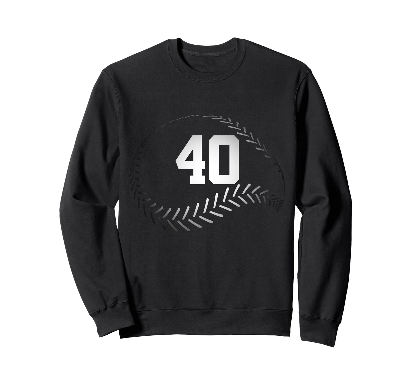 Number 40 Years Baseball 40Th Sweatshirt - Minimalist Print for Adults - T-Shirt, Sweatshirt, Hoodie