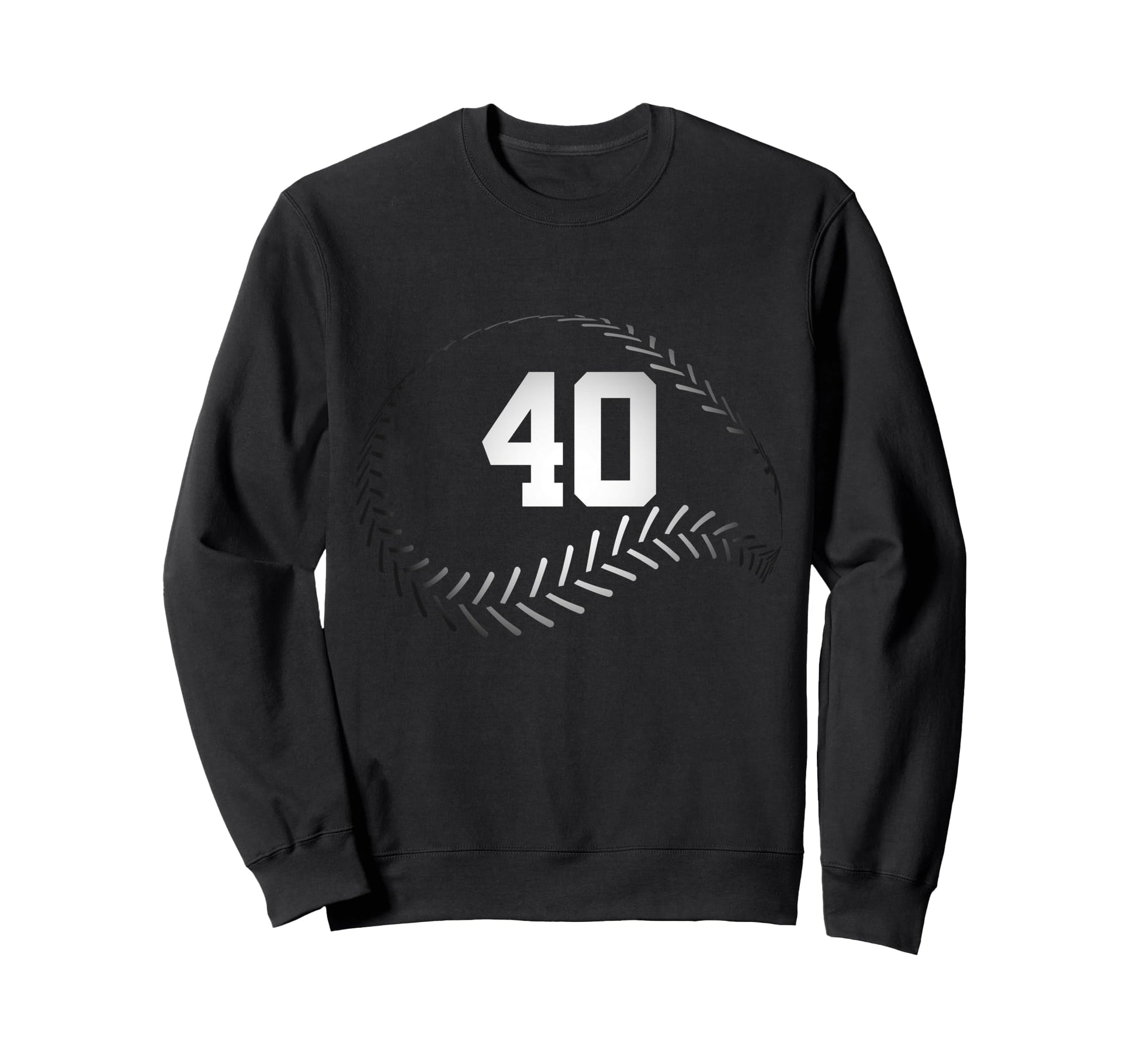 Number 40 Years Baseball 40Th Sweatshirt - Minimalist Print for Adults - T-Shirt, Sweatshirt, Hoodie