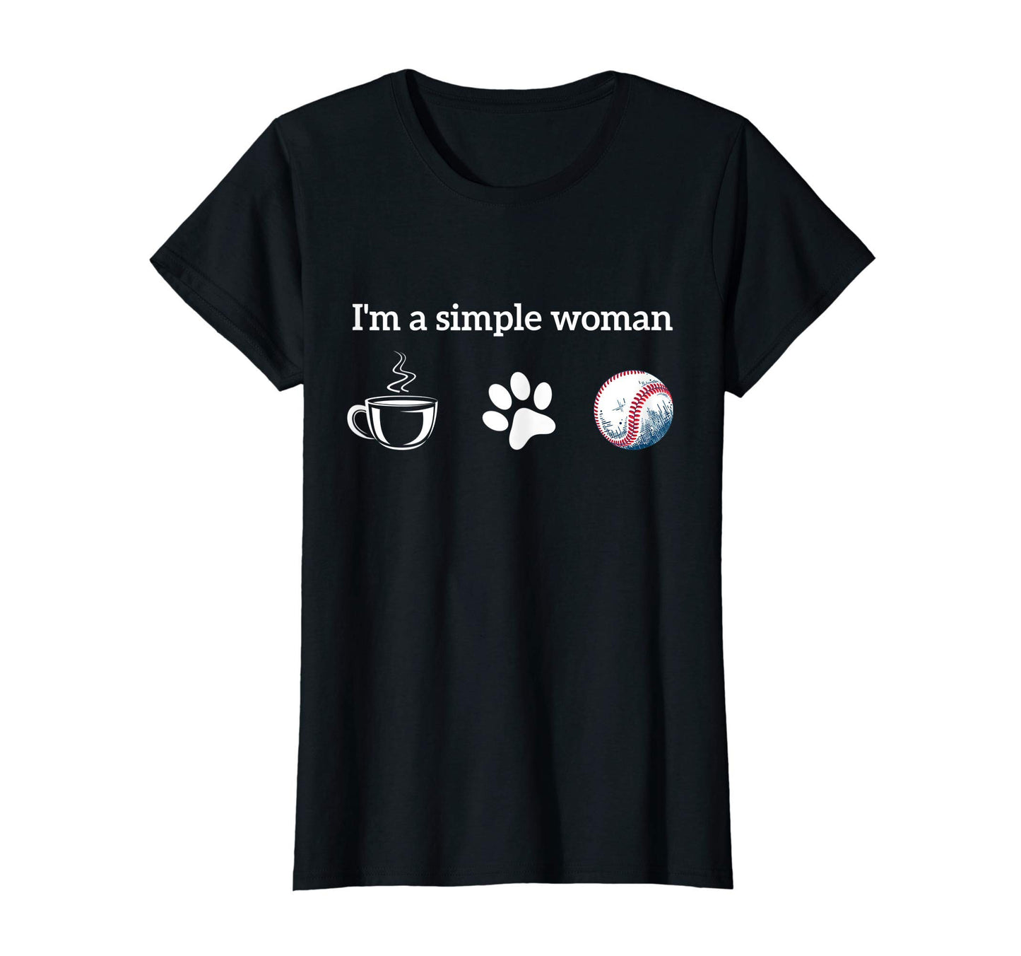 Womens Im Simple Loves Coffee Dog And T-Shirt - Graphic Print Unisex - T-Shirt, Sweatshirt, Hoodie