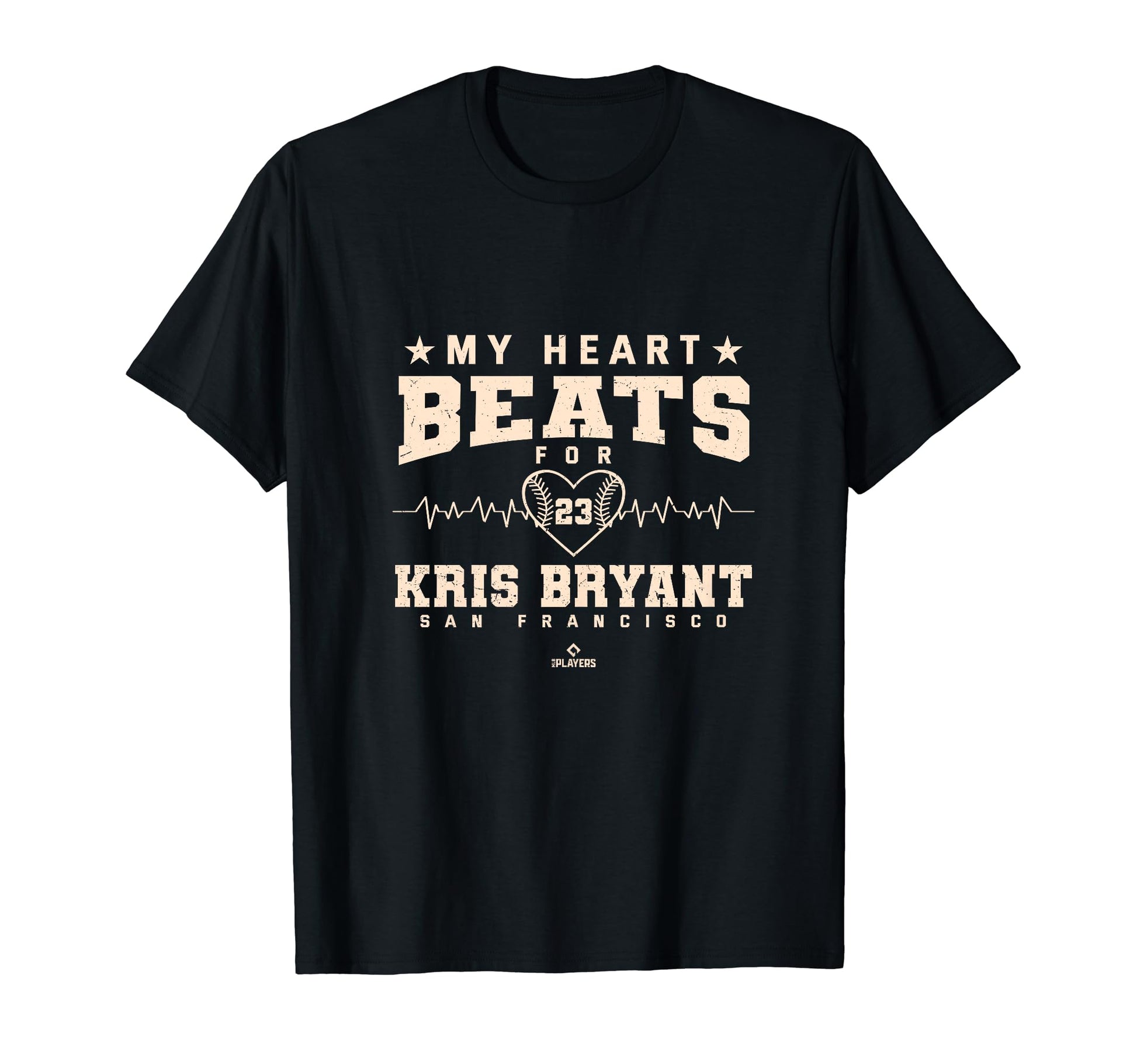 My Heart Beats Kris Bryant Baseball T-Shirt - Aesthetic Graphic for Adults - T-Shirt, Sweatshirt, Hoodie