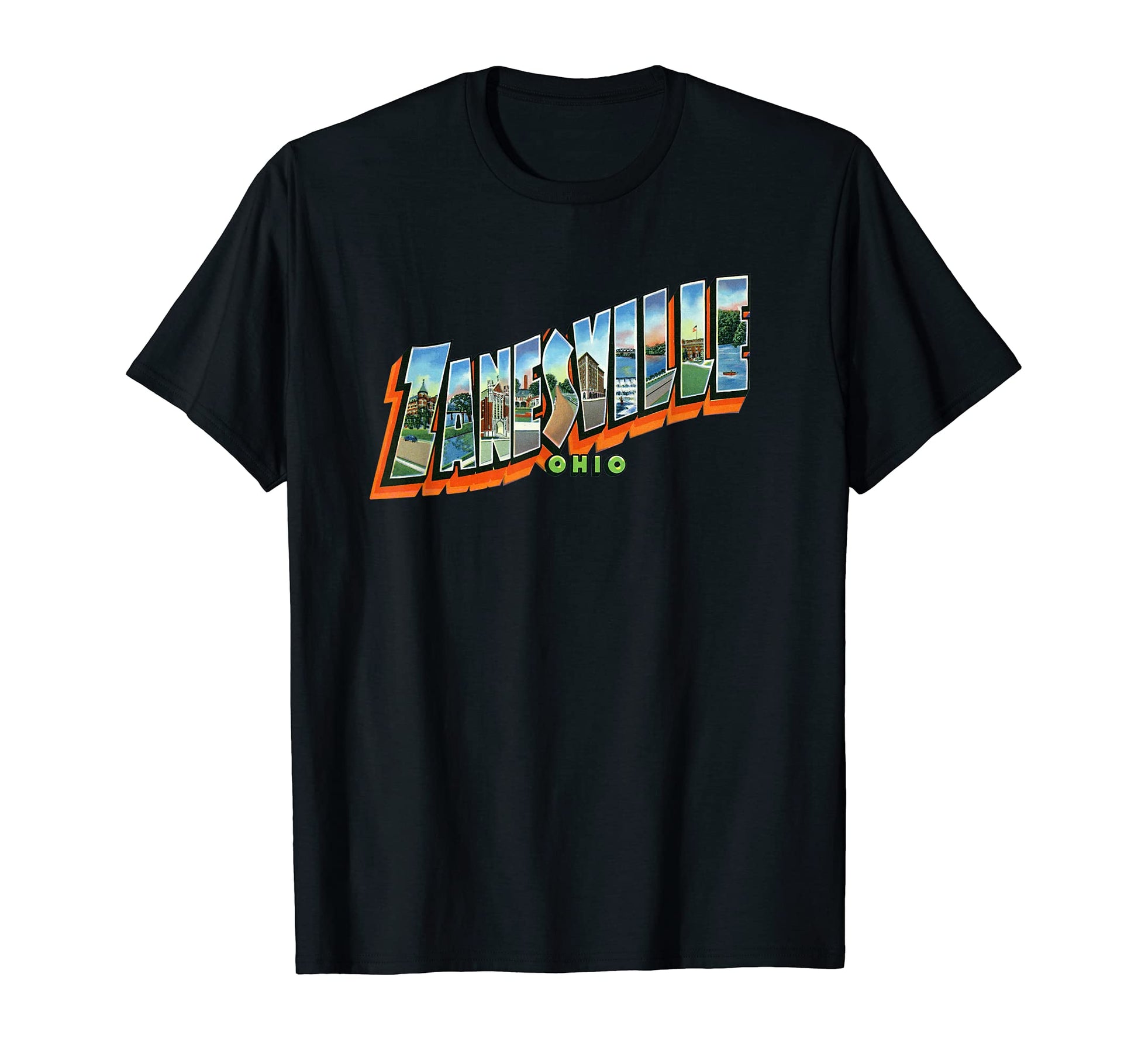 Zanesville Ohio Oh Souvenir T-Shirt - Minimalist Print Unisex - T-Shirt, Sweatshirt, Hoodie