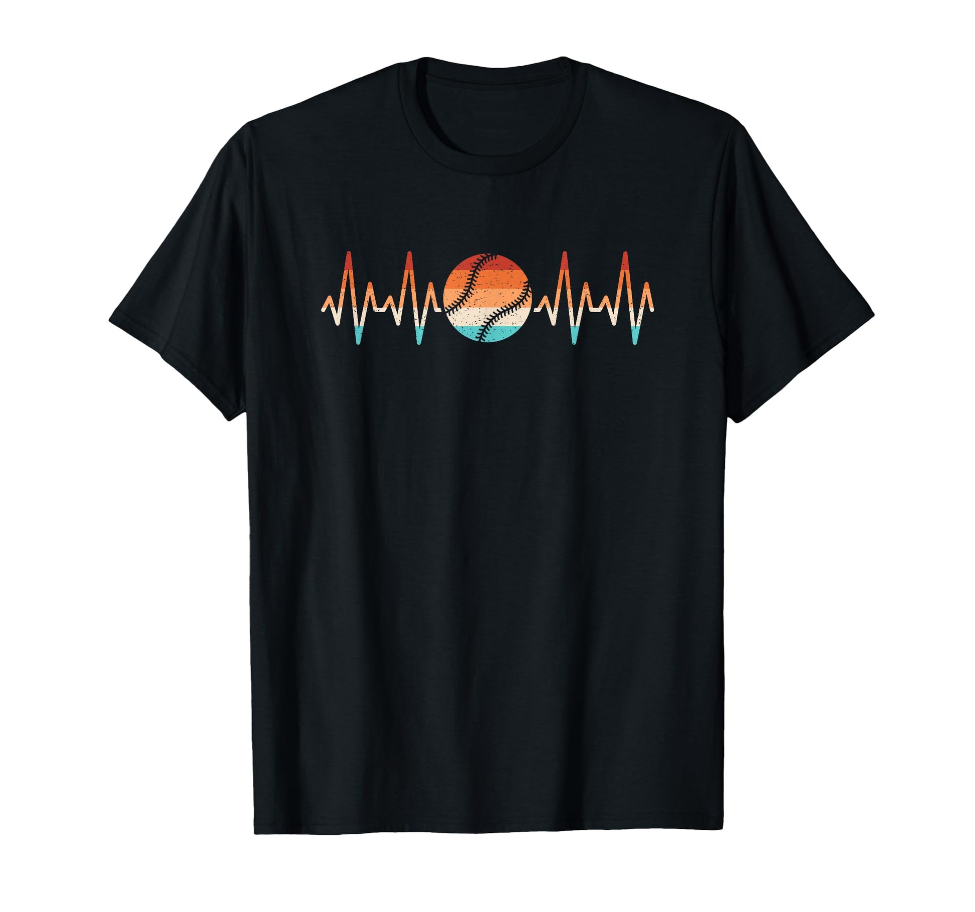Baseball Heartbeat Baseball Player T-Shirt - Trendy Graphic for Adults - T-Shirt, Sweatshirt, Hoodie