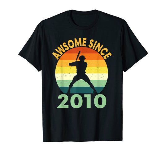 Awesome Since 2010 11Th Birthday T-Shirt - Trendy Graphic Men Women - T-Shirt, Sweatshirt, Hoodie