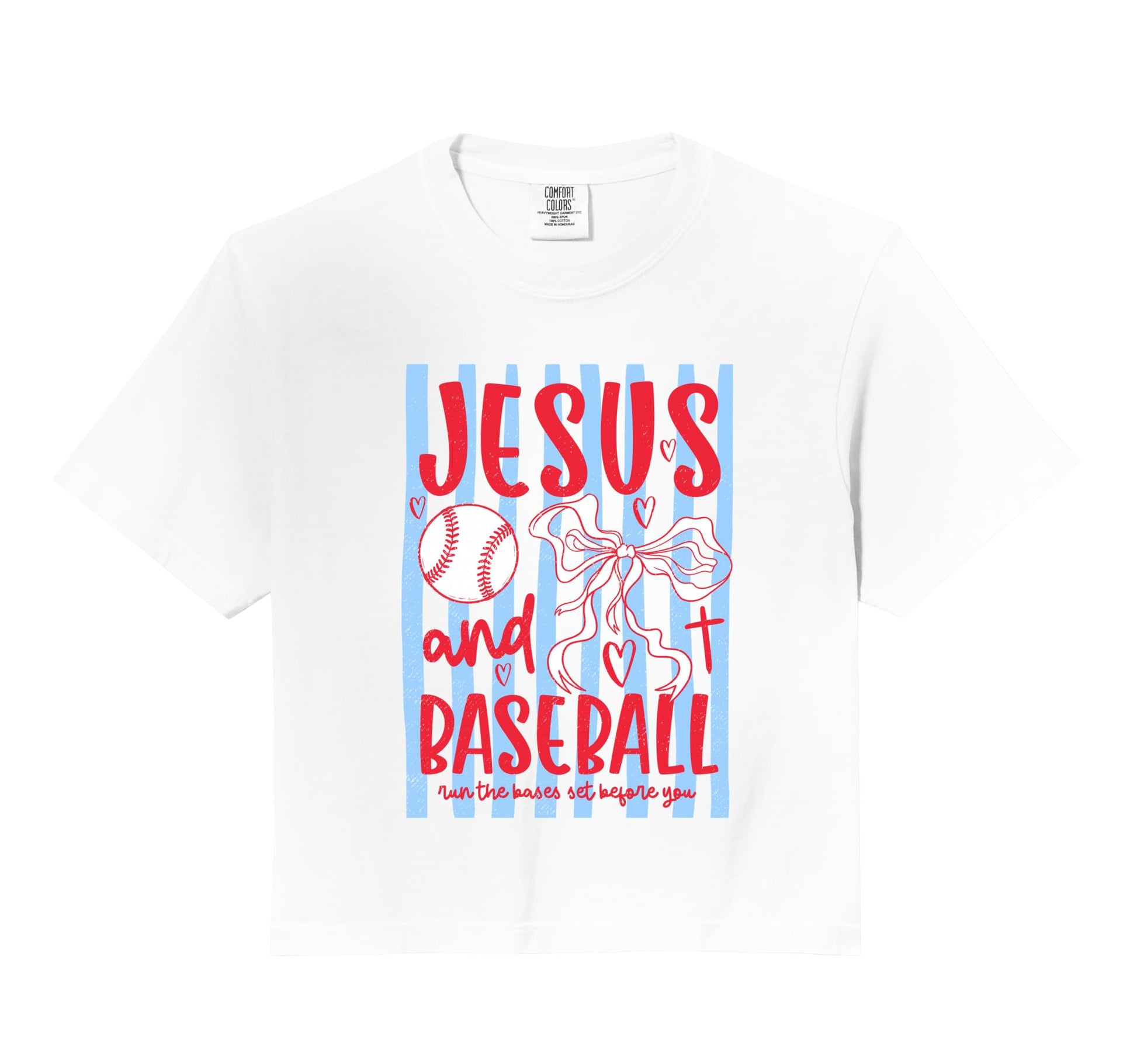 Jesus And Baseball Coquette Bow T-Shirt - Fun Novelty Design Unisex - T-Shirt, Sweatshirt, Hoodie