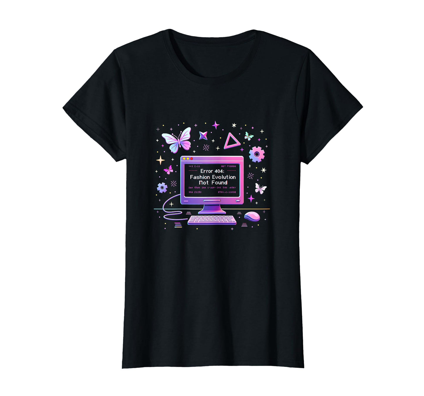 Error 404 Evolution Not Found Y2K T-Shirt - Graphic Print for Adults - T-Shirt, Sweatshirt, Hoodie