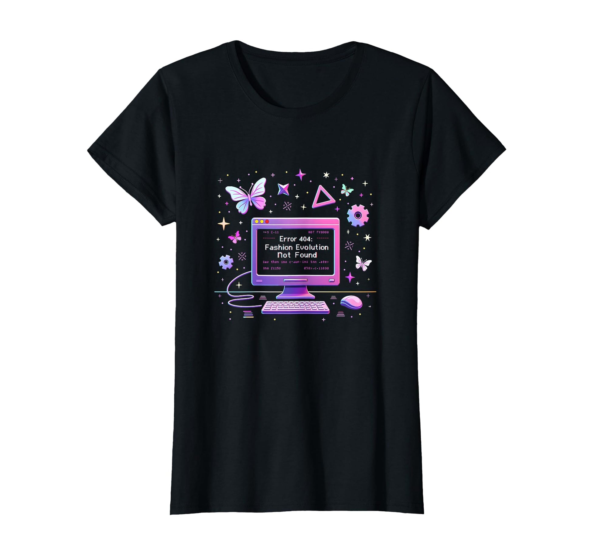 Error 404 Evolution Not Found Y2K T-Shirt - Graphic Print for Adults - T-Shirt, Sweatshirt, Hoodie