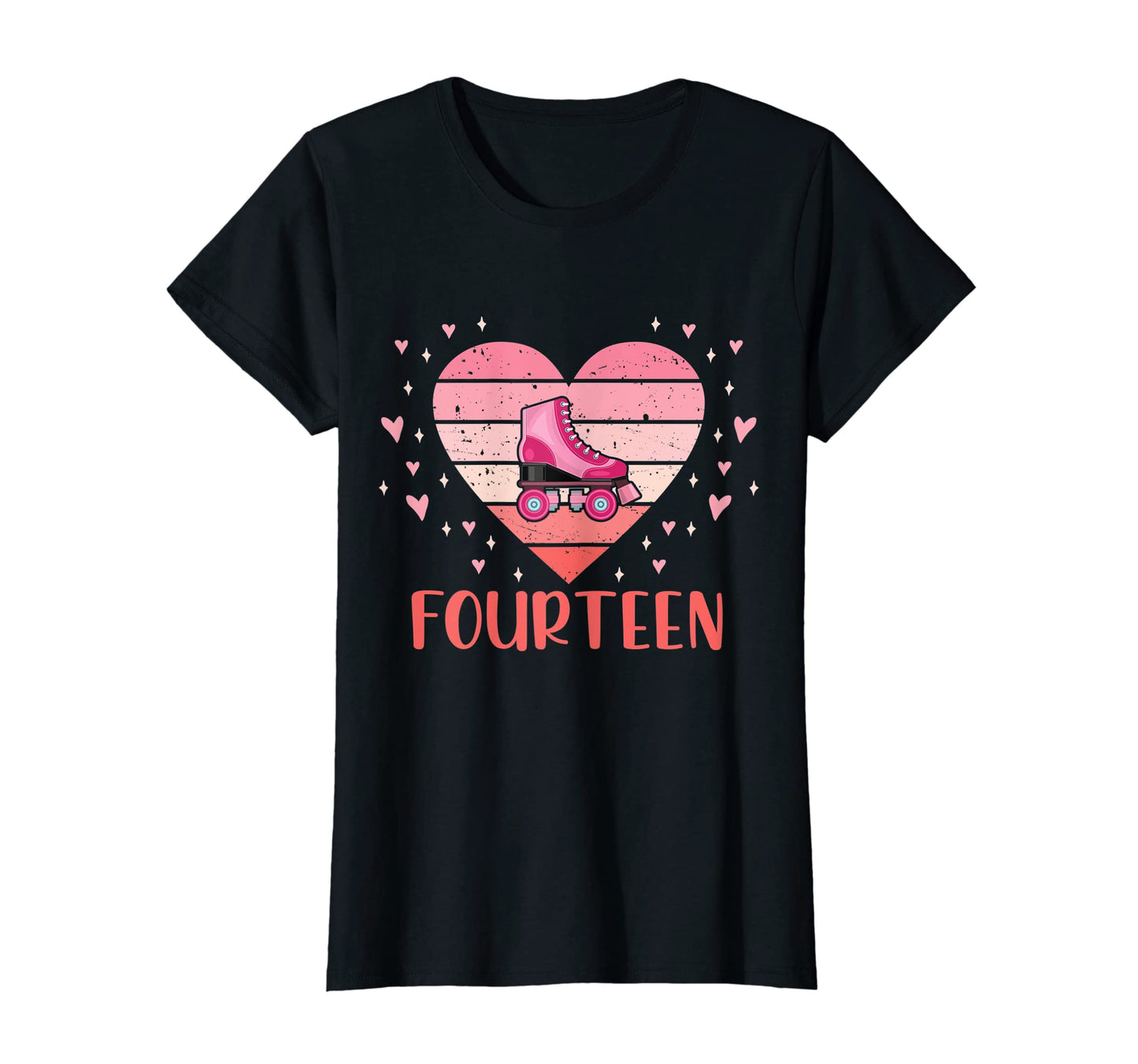 Womens 14 Year Old Roller Skating T-Shirt - Graphic Print Men Women - T-Shirt, Sweatshirt, Hoodie