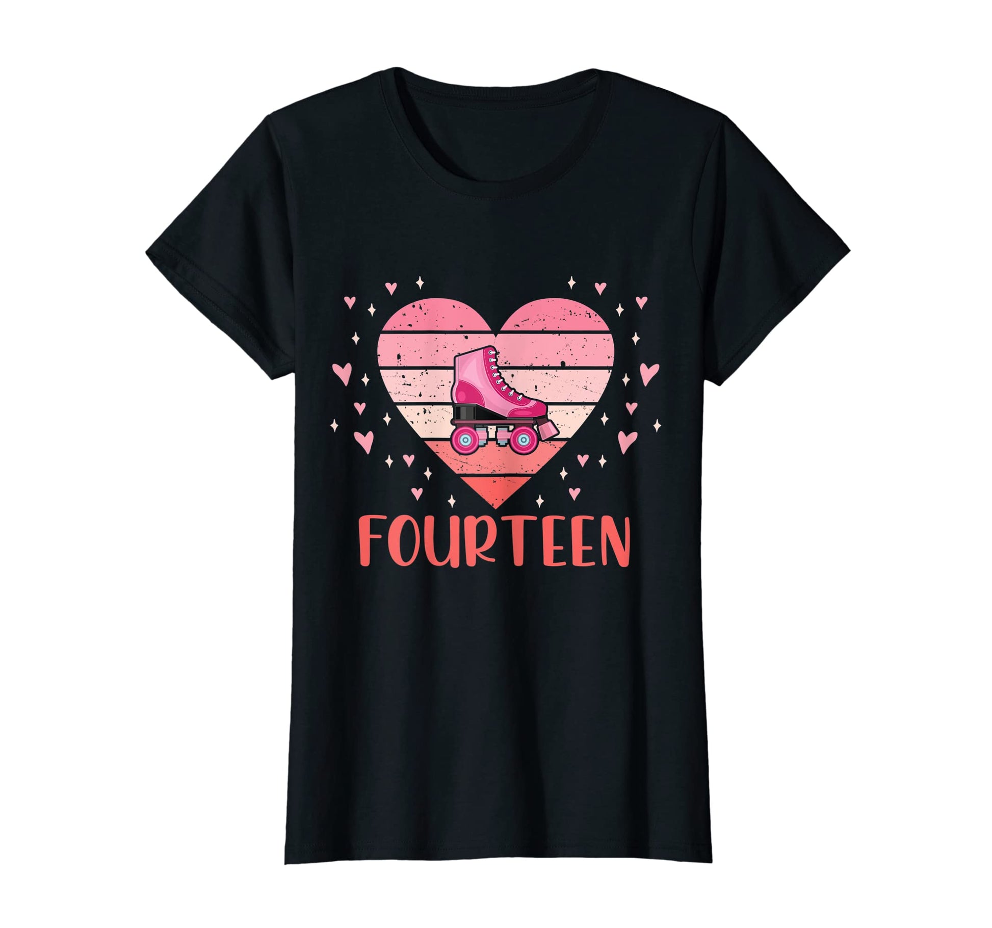 Womens 14 Year Old Roller Skating T-Shirt - Graphic Print Men Women - T-Shirt, Sweatshirt, Hoodie